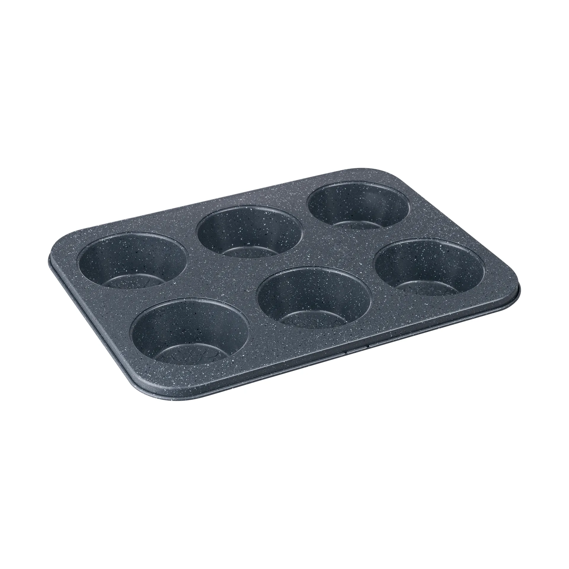 Forma para muffins com acabamento Quantanium, Cinza, 6 unid. Denby