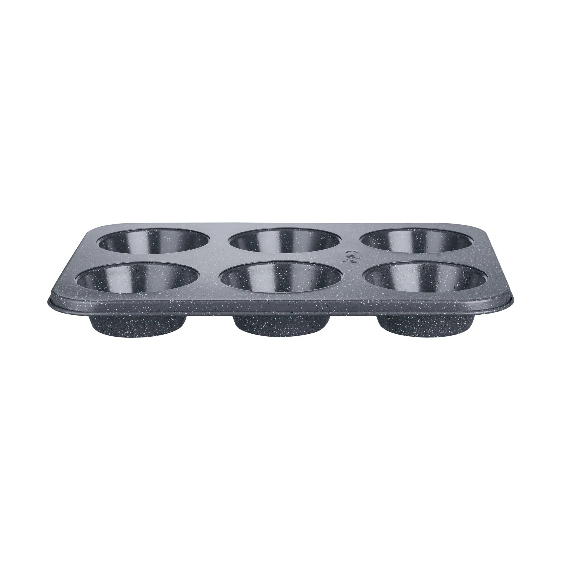 Forma para muffins com acabamento Quantanium, Cinza, 6 unid. Denby