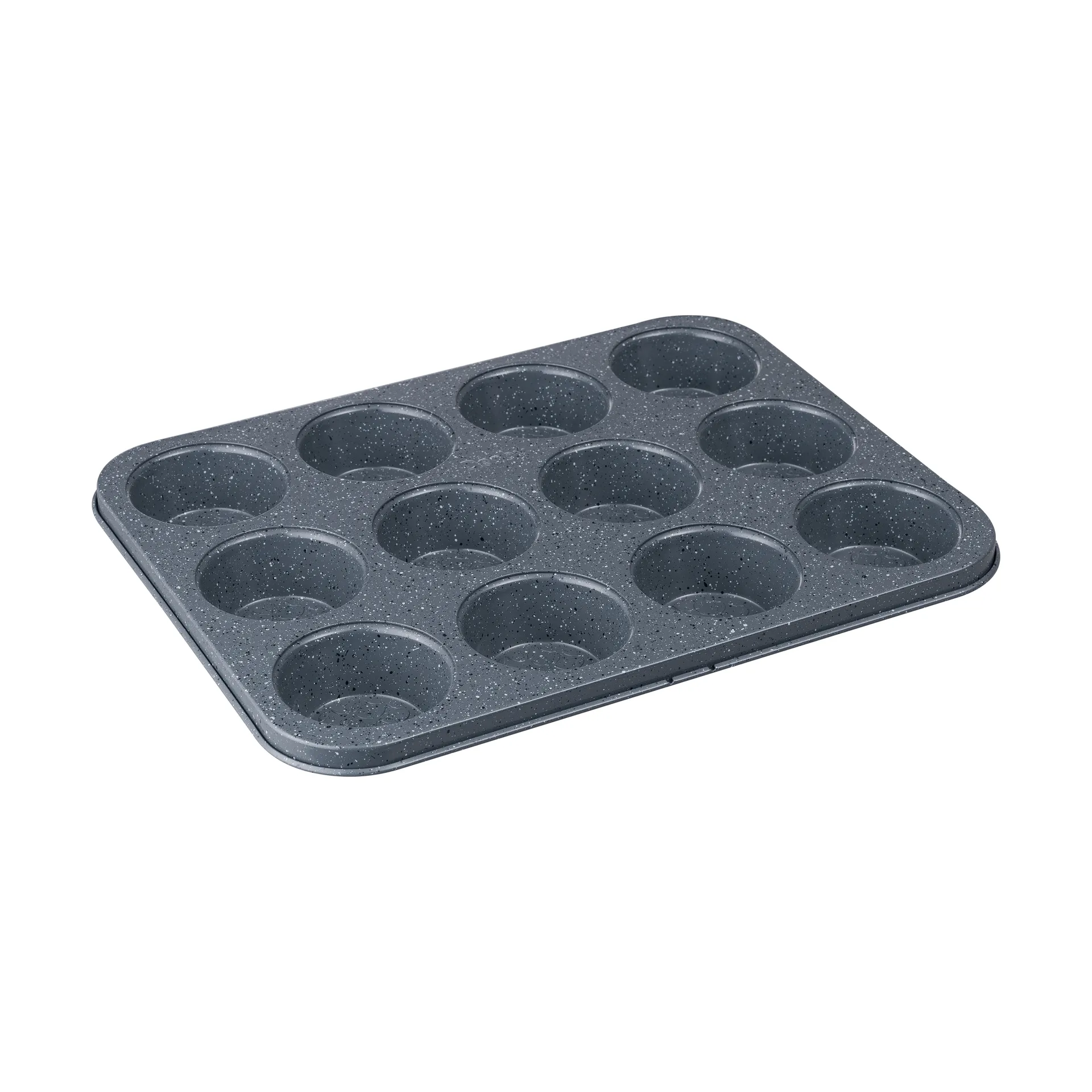 Forma para muffins com acabamento Quantanium, Cinzento, 12 unid. Denby