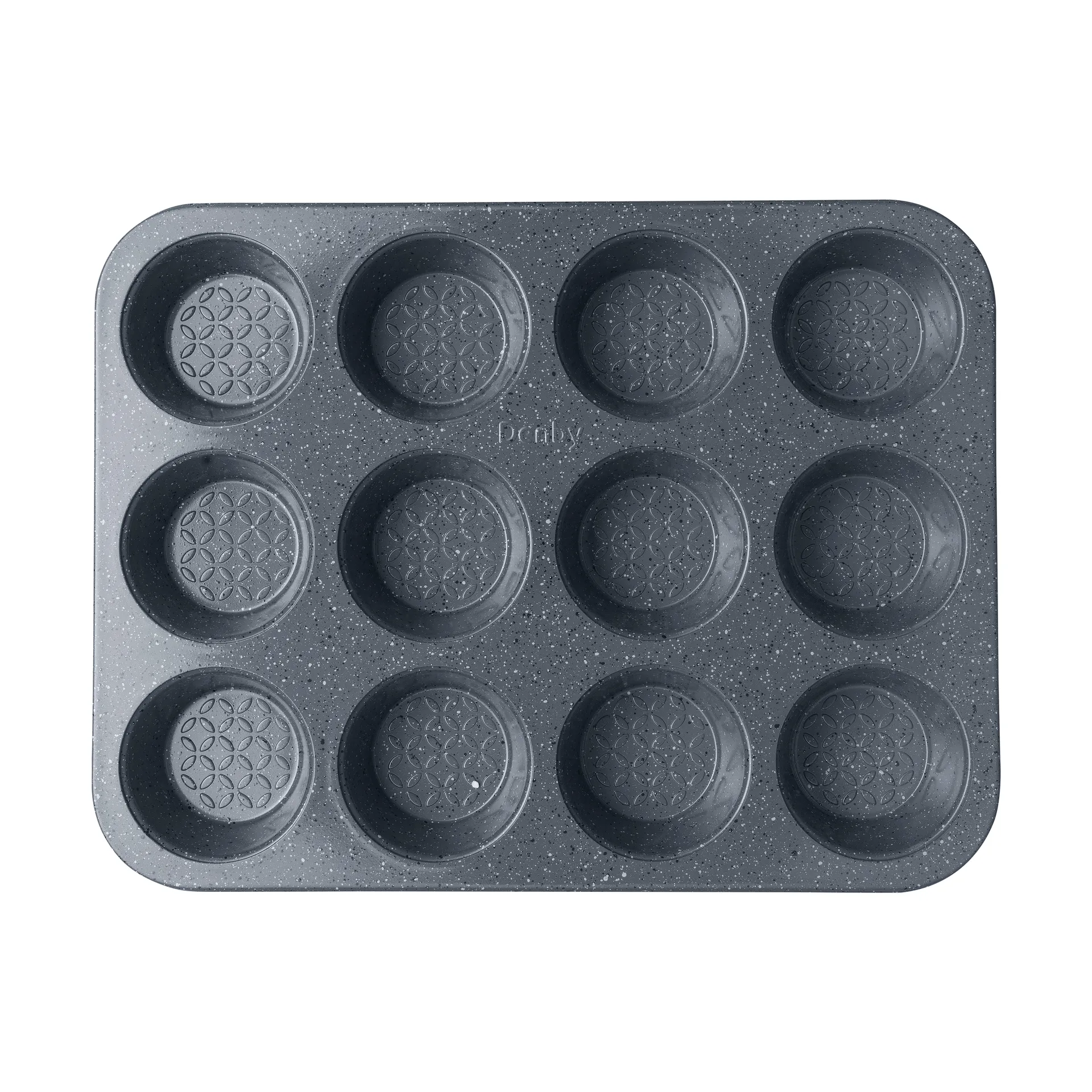 Forma para muffins com acabamento Quantanium, Cinzento, 12 unid. Denby