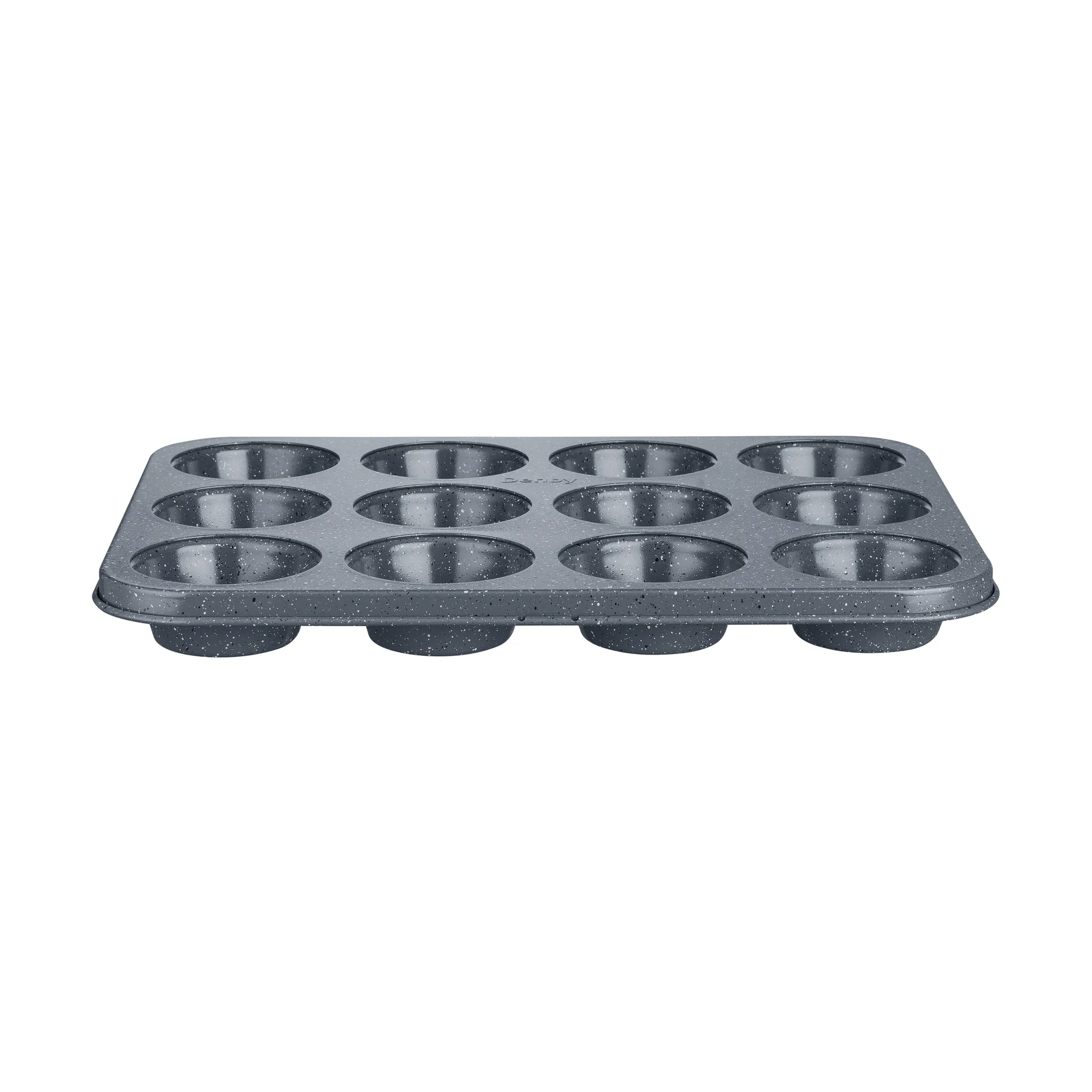 Forma para muffins com acabamento Quantanium, Cinzento, 12 unid. Denby