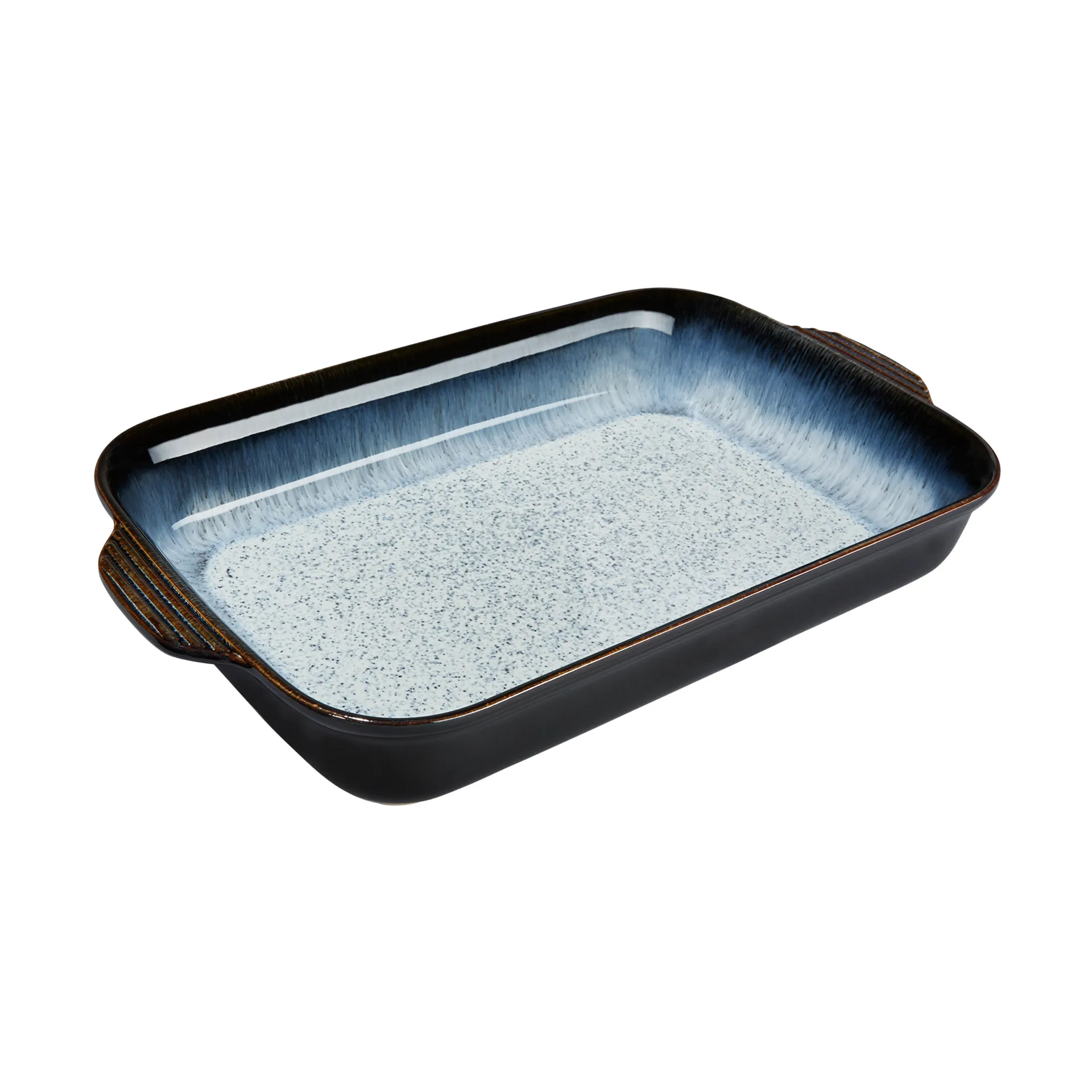 Halo forma para forno, Preto-azul, large, retangular Denby
