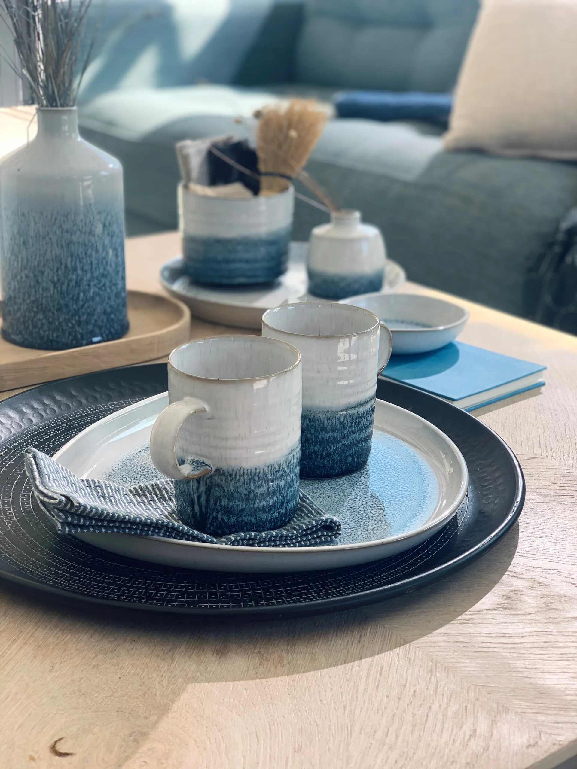 Kiln azul Alt tigela de servir, Pequeno, Ø13 cm Denby