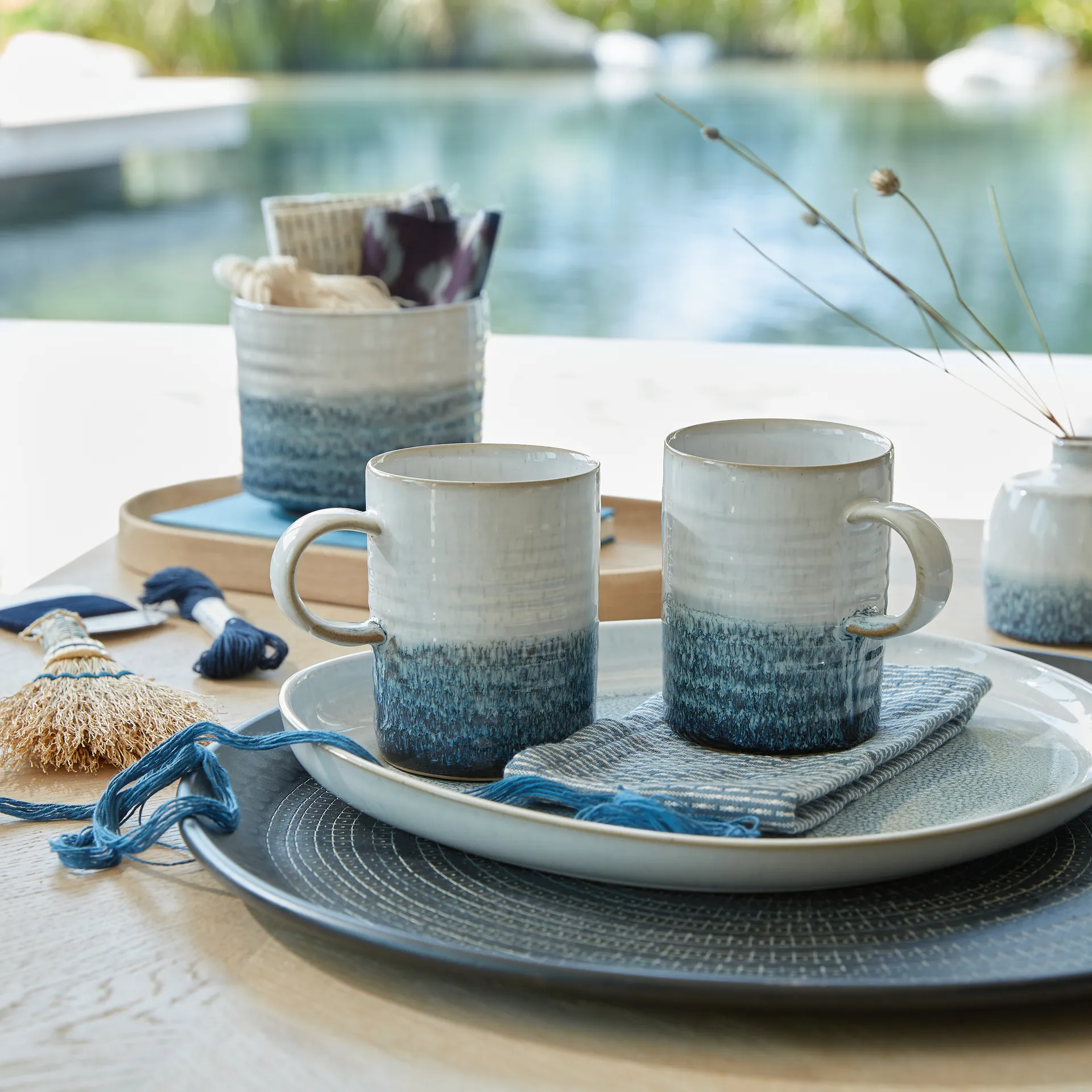 Kiln azul Alt tigela de servir, Pequeno, Ø13 cm Denby