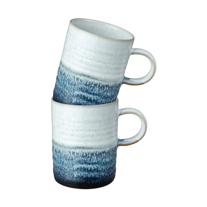 Kiln blue caneca com ranhuras 2 unidades - 41 cl - Denby