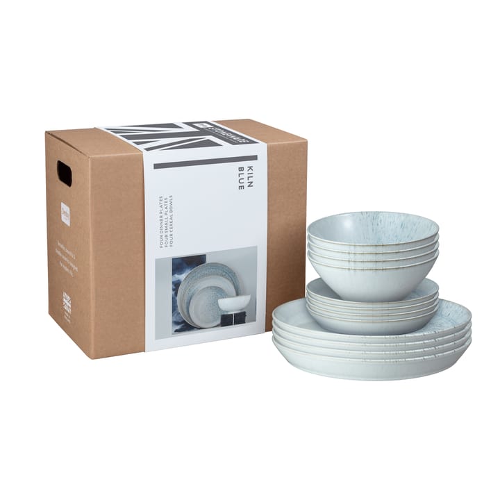 Kiln blue serviço de mesa  - 12 peças - Denby