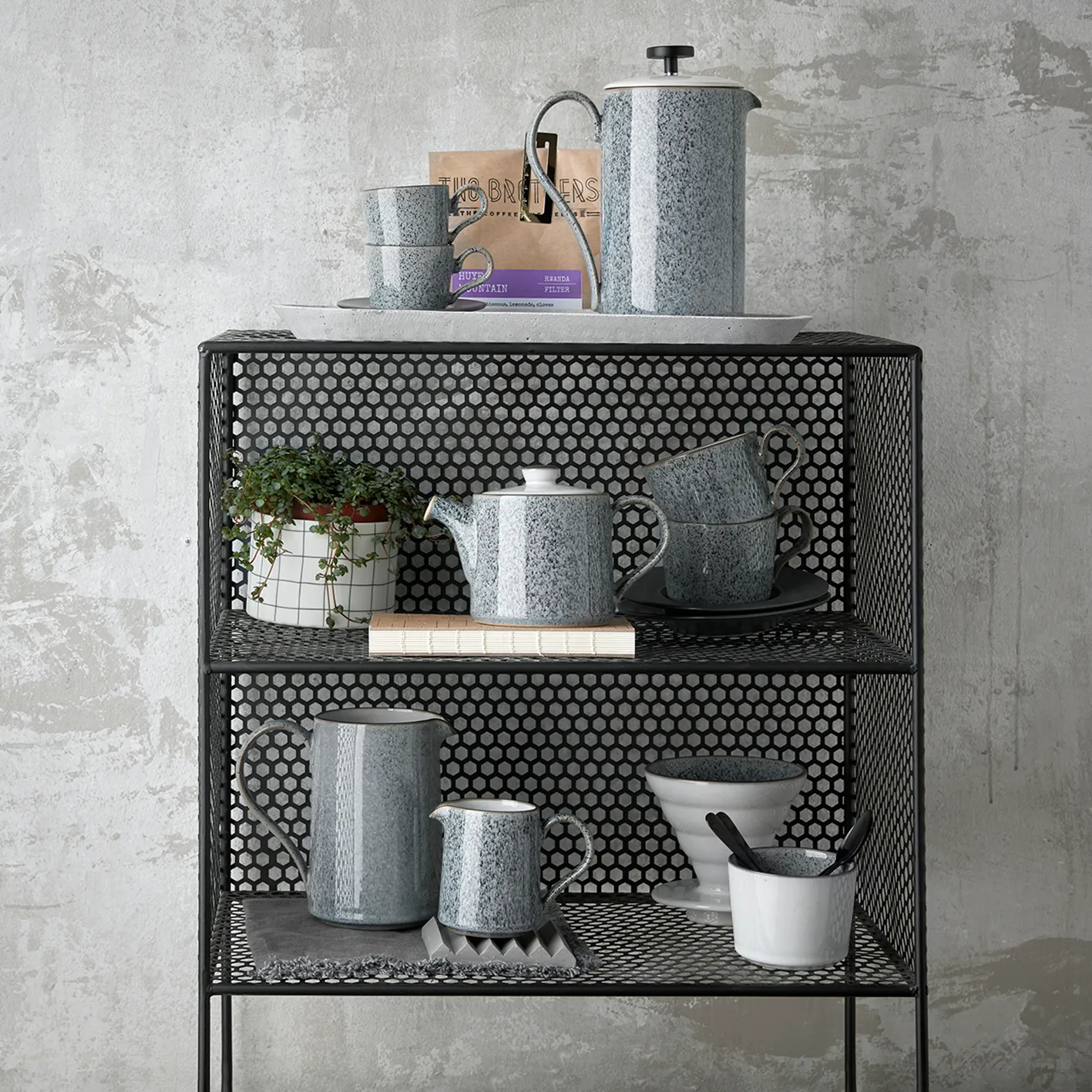 Pires para chávena de café expresso Brew, Cinzento Denby