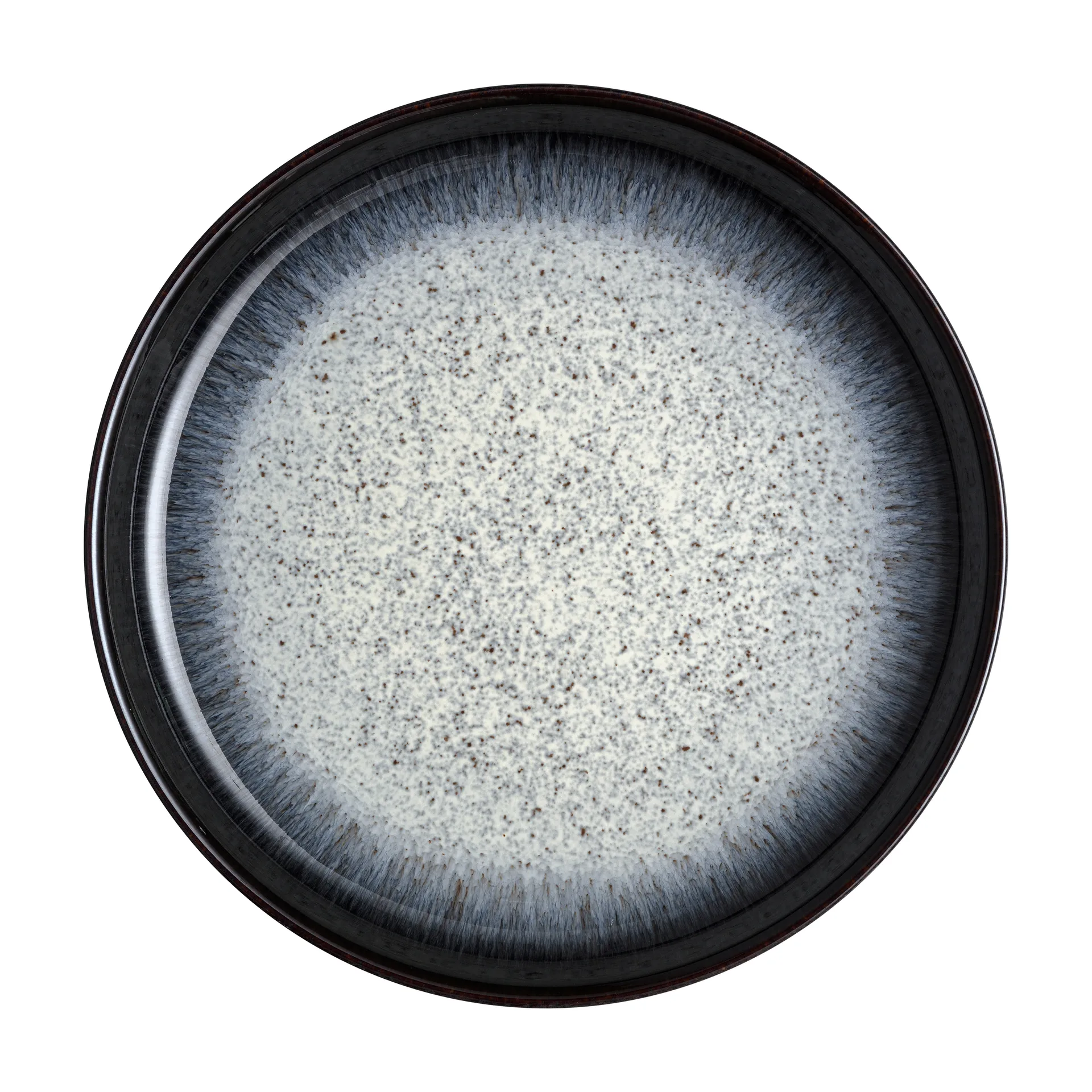 Prato Halo Speckle coupe 26 cm, Azul-cinza-preto Denby