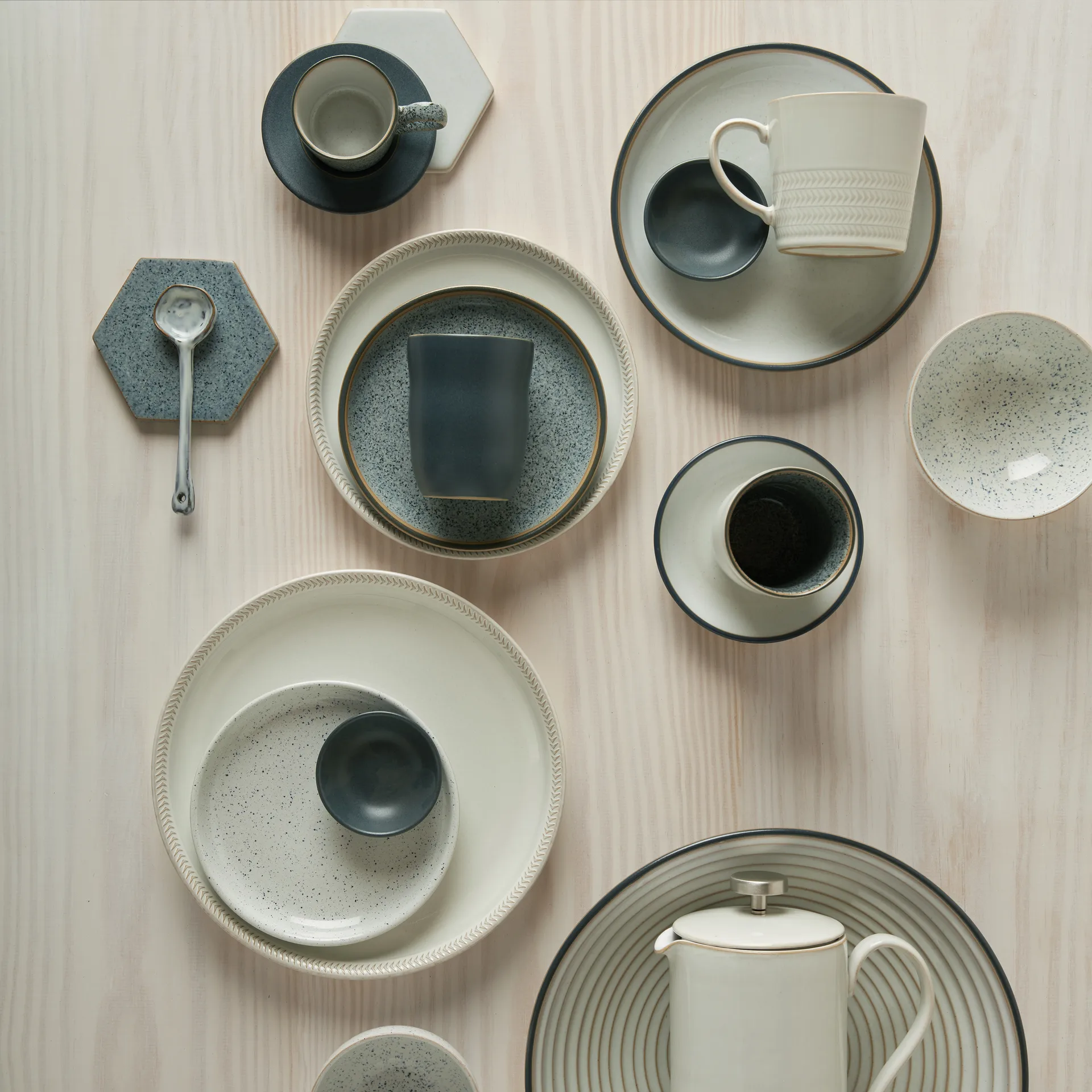 Prato Natural Lona coupe 21 cm, Texturizado Denby