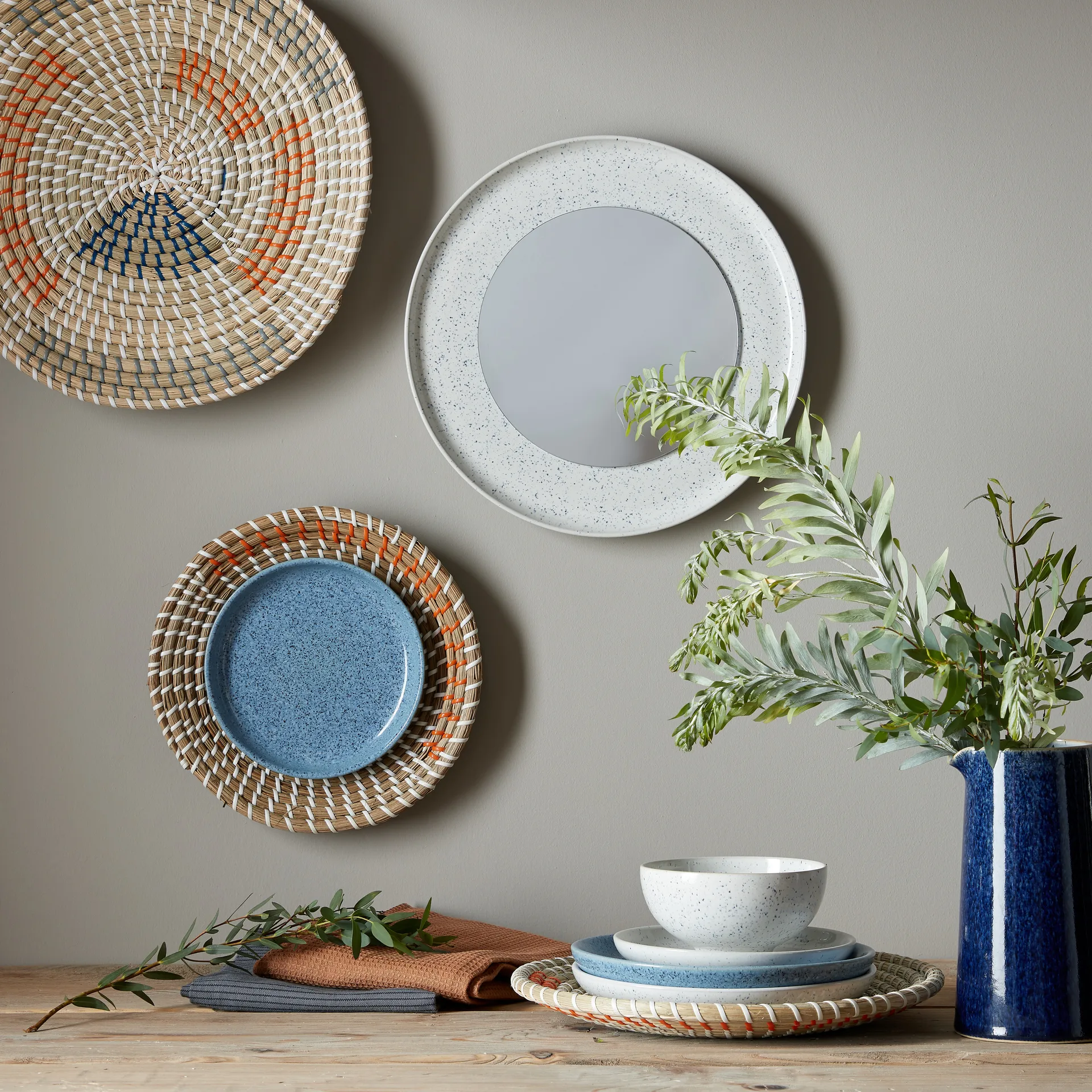 Prato Studio Blue coupe 21 cm, Chalk Denby