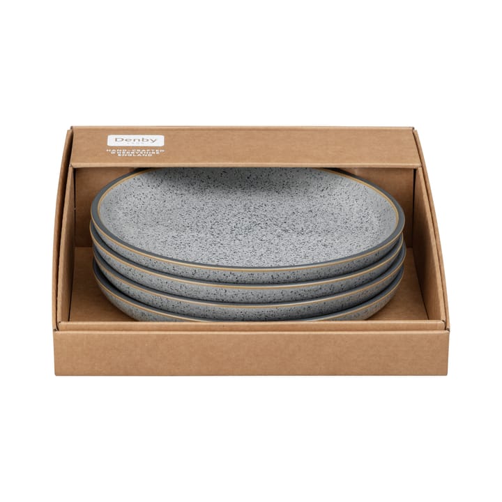 Prato Studio Grey 21 cm 4-unidades , Granito Denby