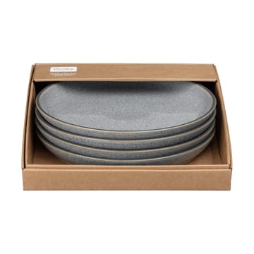 Prato Studio Grey coupe 26 cm 4-unidades - Granito - Denby