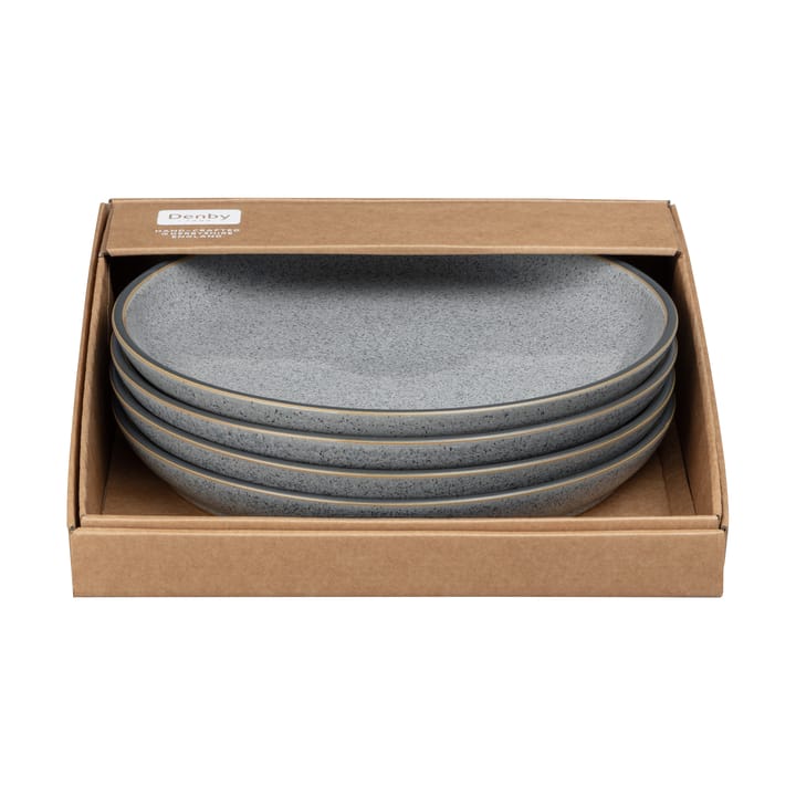 Prato Studio Grey coupe 26 cm 4-unidades, Granito Denby