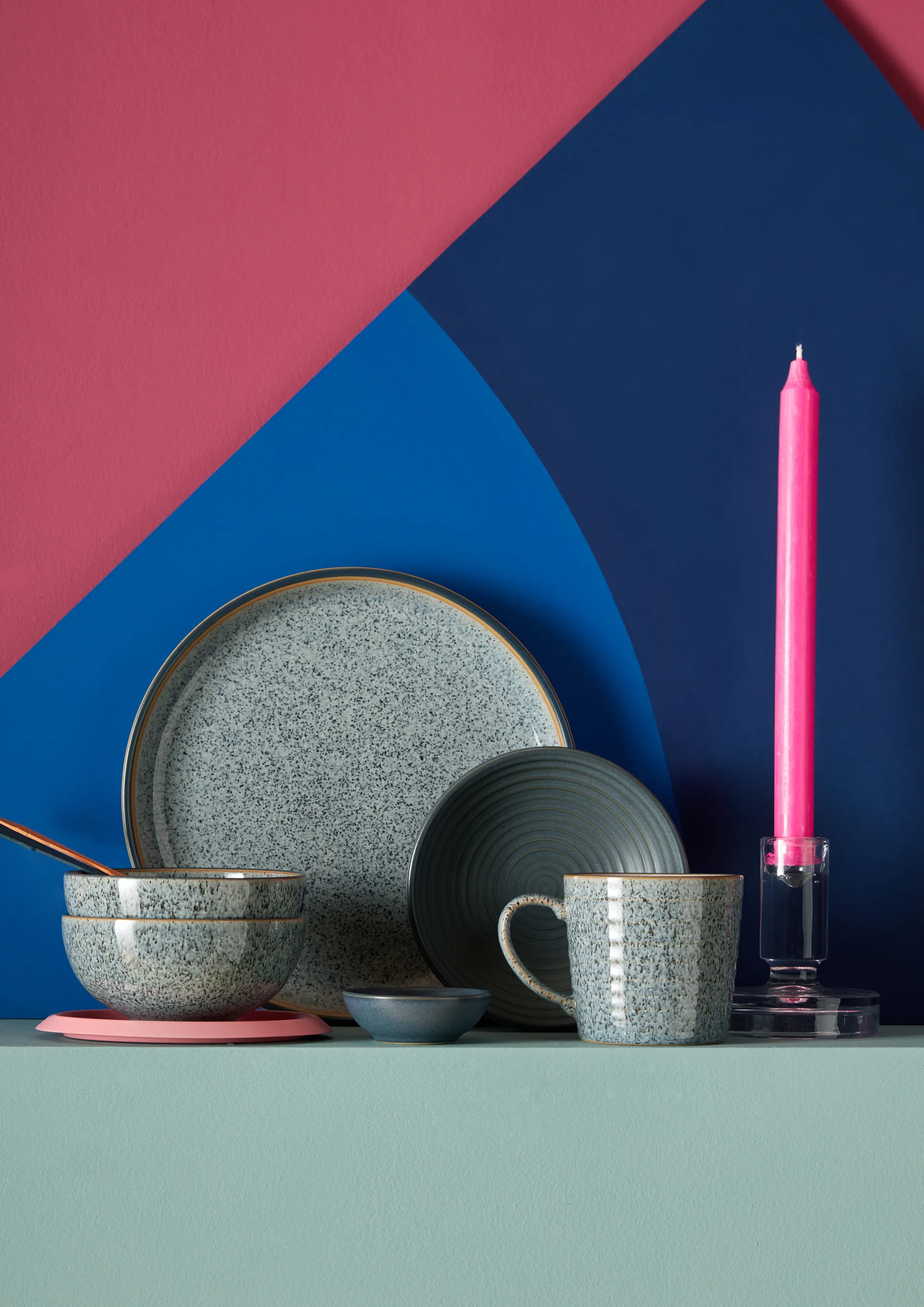 Prato Studio Grey coupe 26 cm, Granito Denby