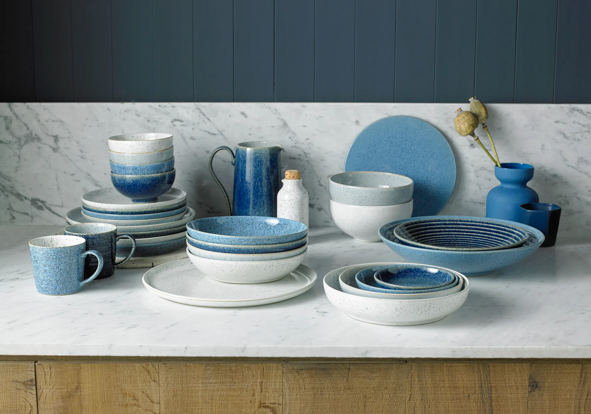 Tigela arroz Studio Blue 13 cm , Pedra Denby