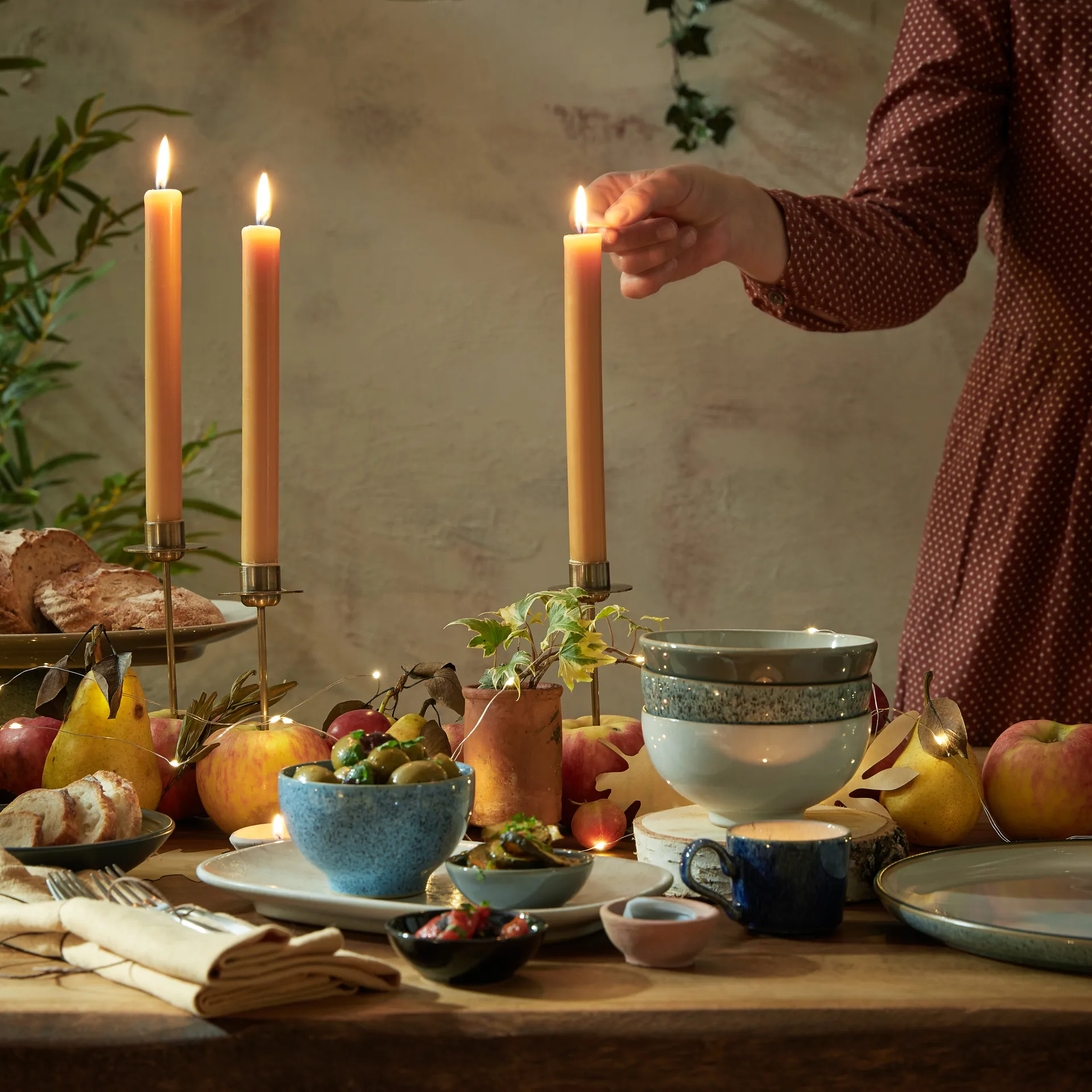 Tigela de macarrão Studio Grey 17,5 cm, Granito Denby