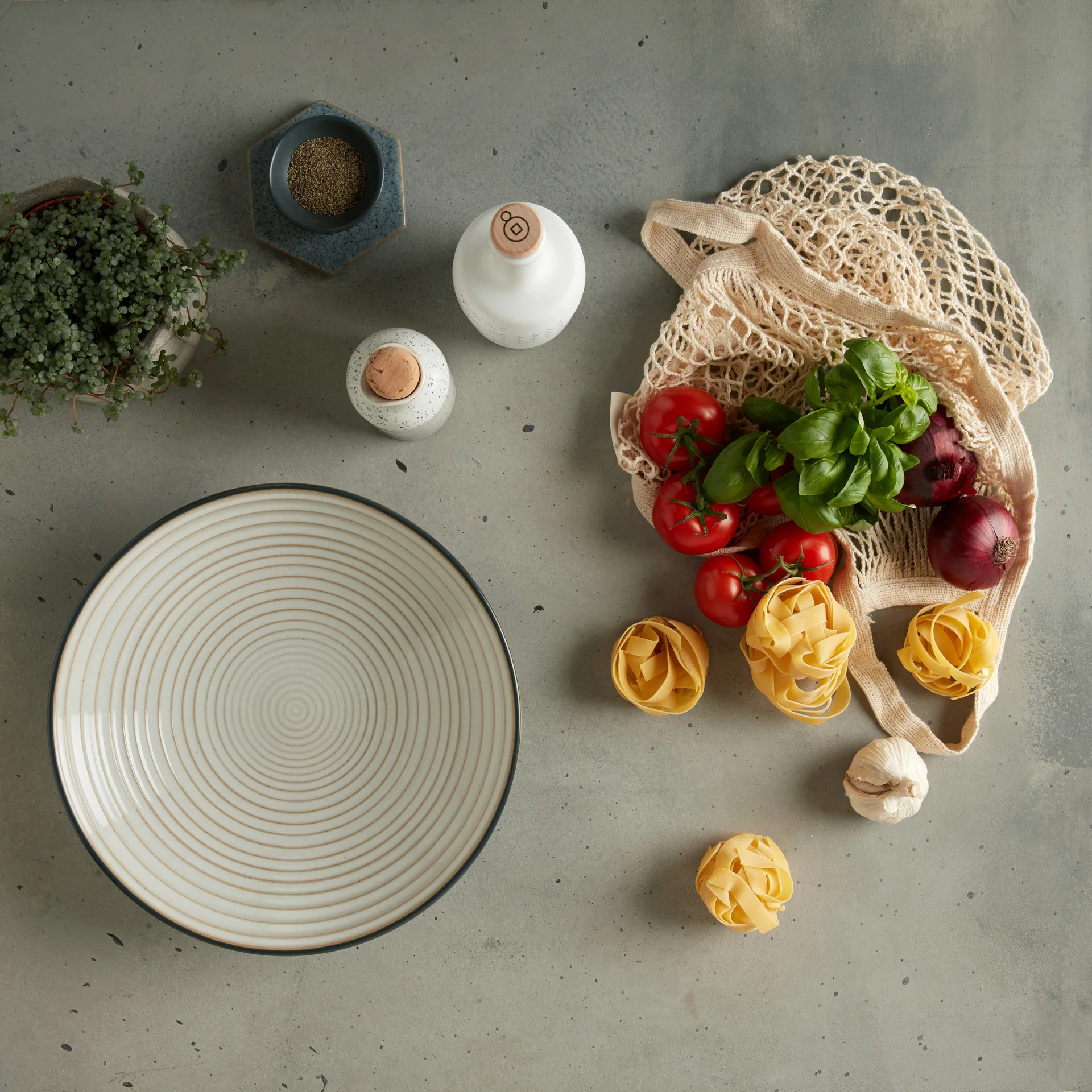 Tigela Studio Grey 31 cm, Granito Denby