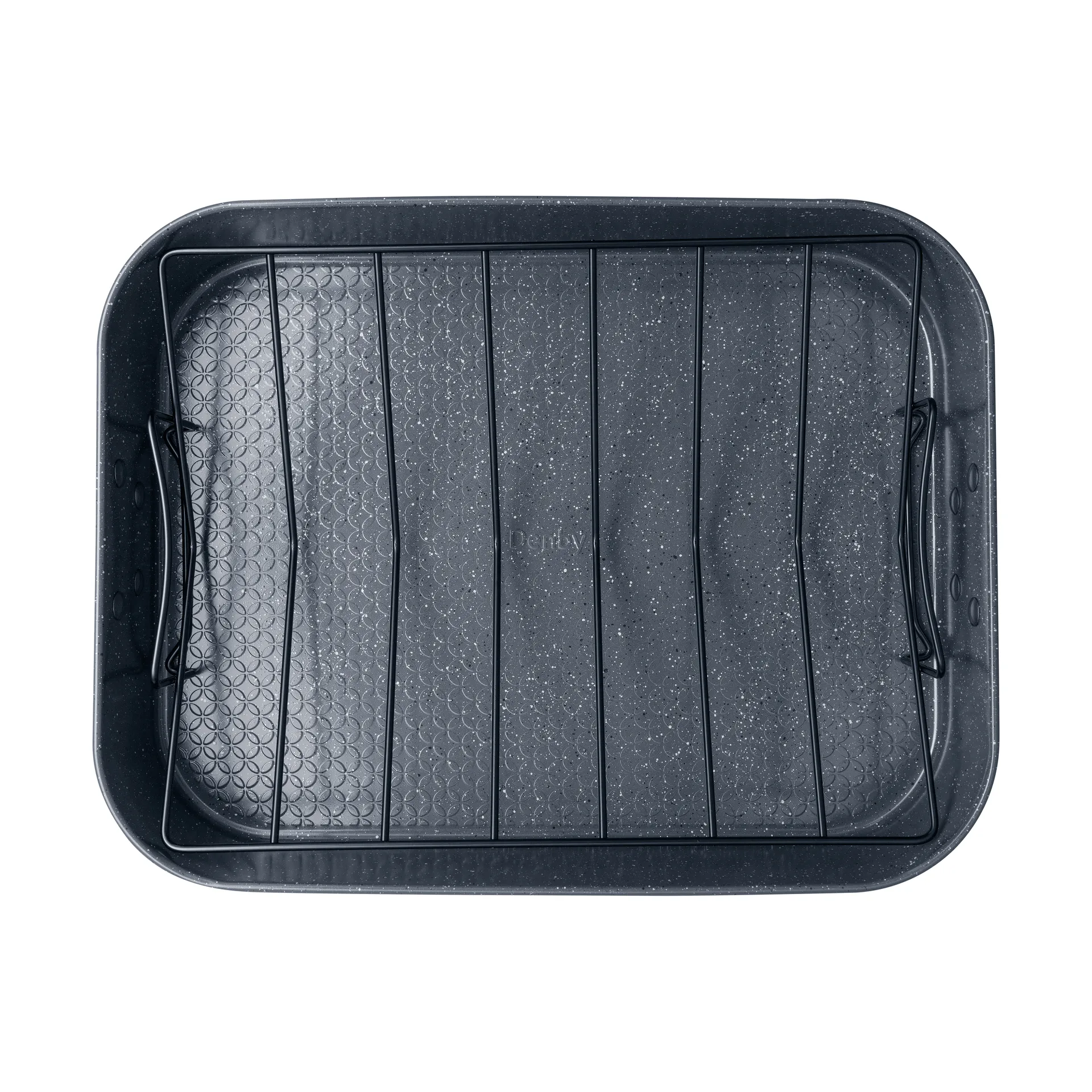 Travessa de forno com acabamento Quantanium, Cinza, com grelha, 41,6x31,8 cm Denby
