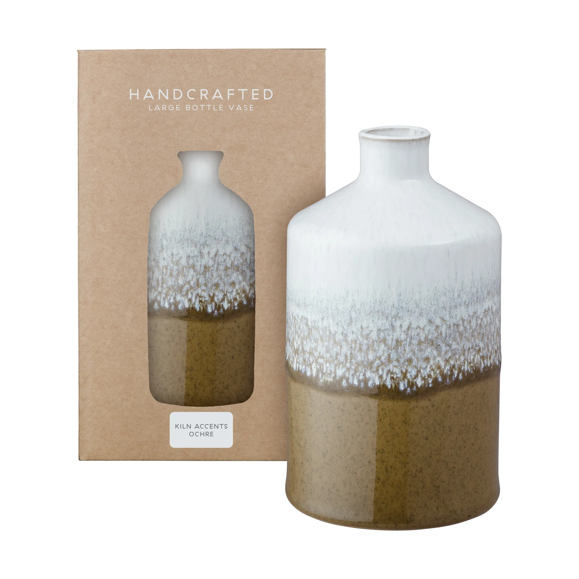 Vaso Kiln Accents L 20 cm, Ochre Denby