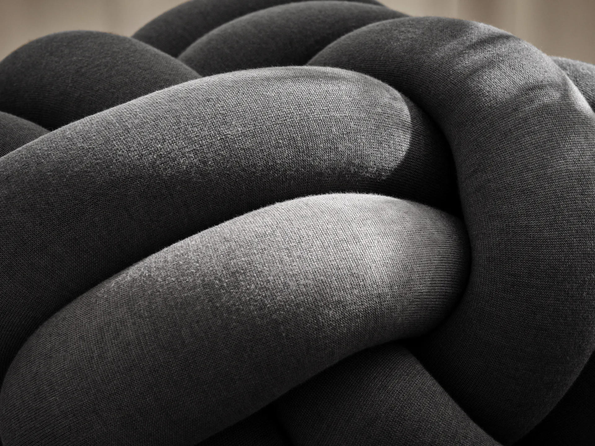 Almofada Knot XL, Cinza Design House Stockholm