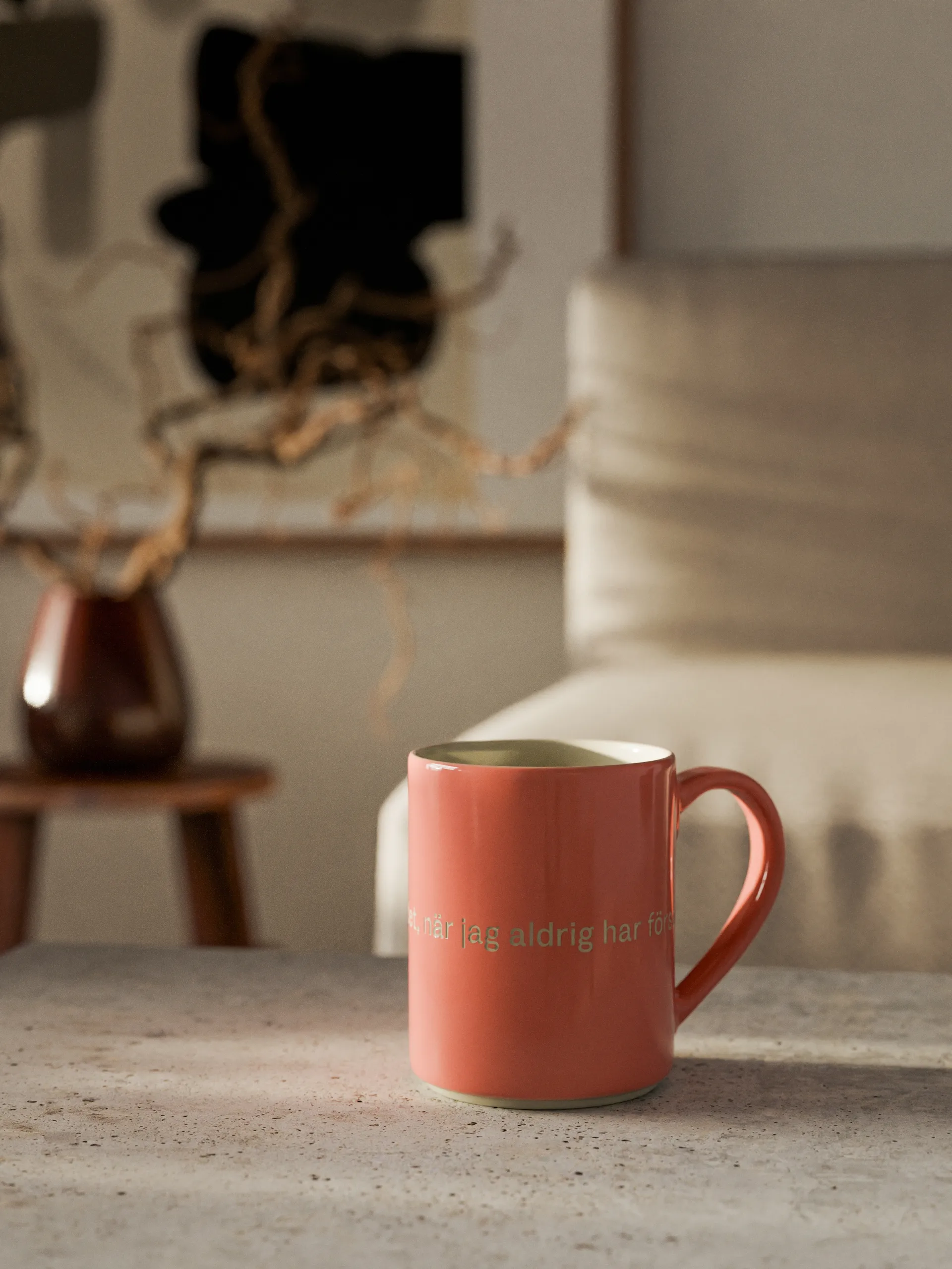 Astrid Lindgren caneca, como eu poderia saber isso.., Texto sueco Design House Stockholm