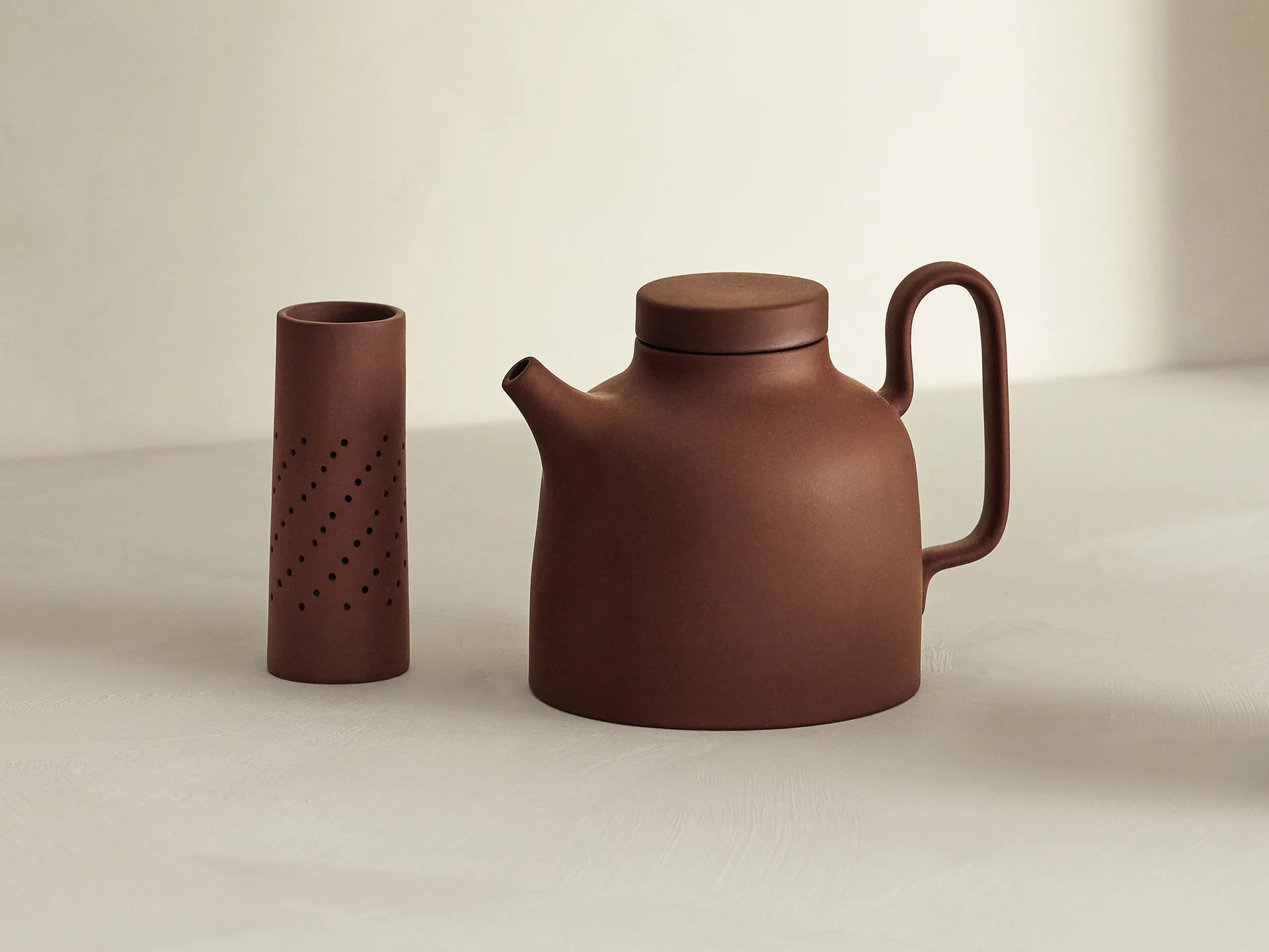 Bule de chá Sand 65 cl, Red clay Design House Stockholm