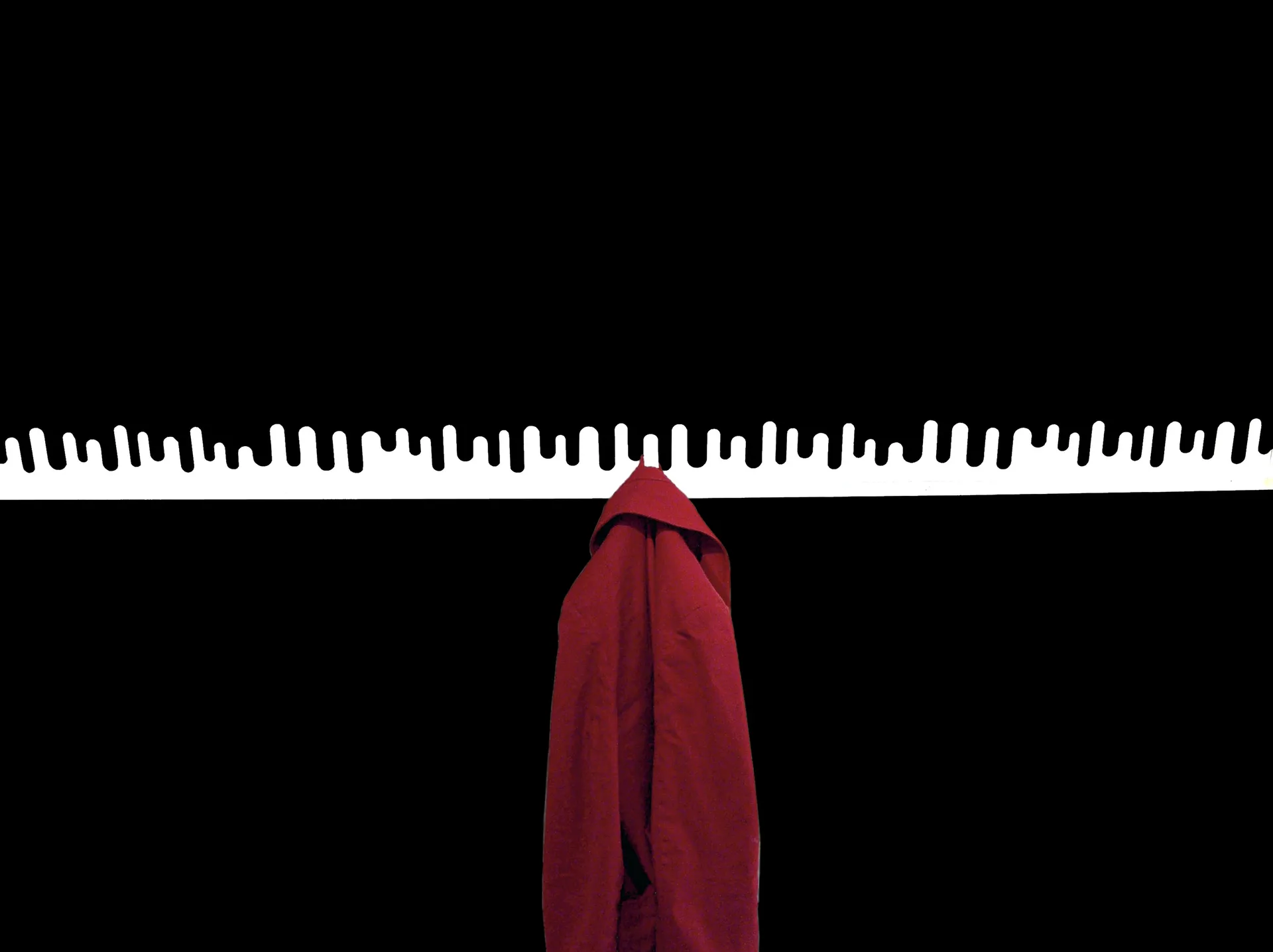 Cabide Wave, branco Design House Stockholm