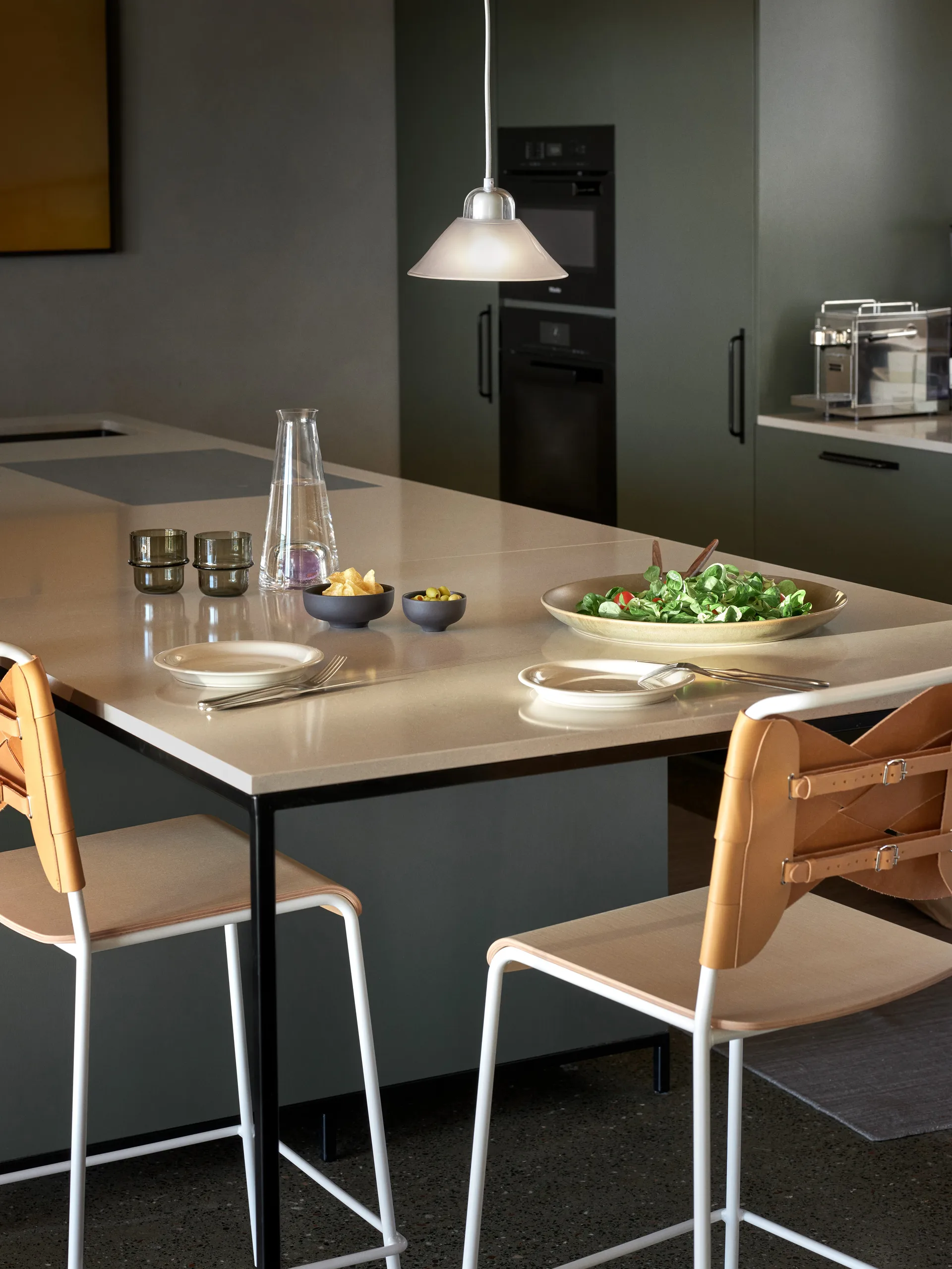 Candeeiro suspenso Kalo, Blanco-blanco Design House Stockholm