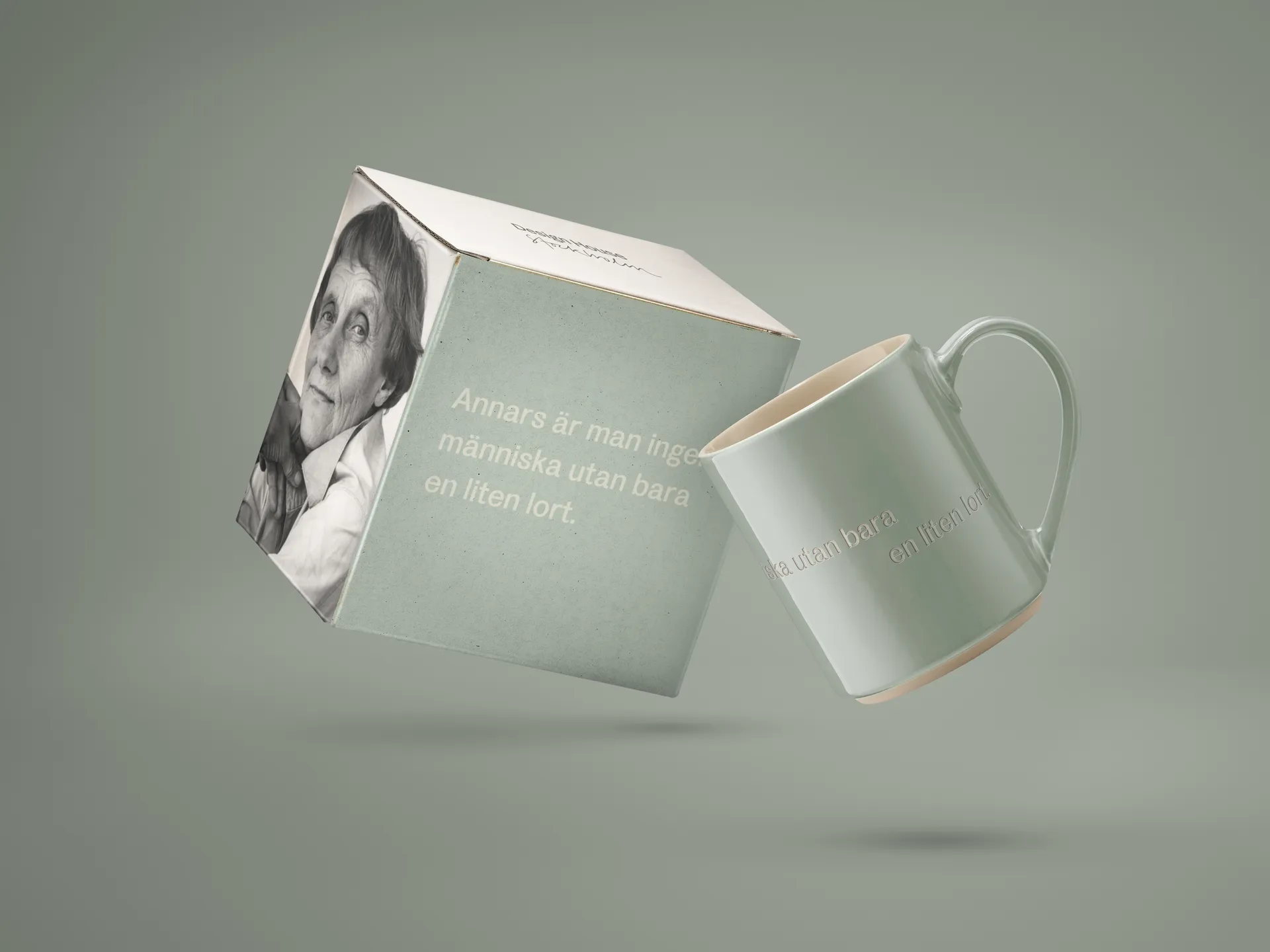 Caneca Astrid Lindgren. annars är man ingen människa, Texto em sueco  Design House Stockholm