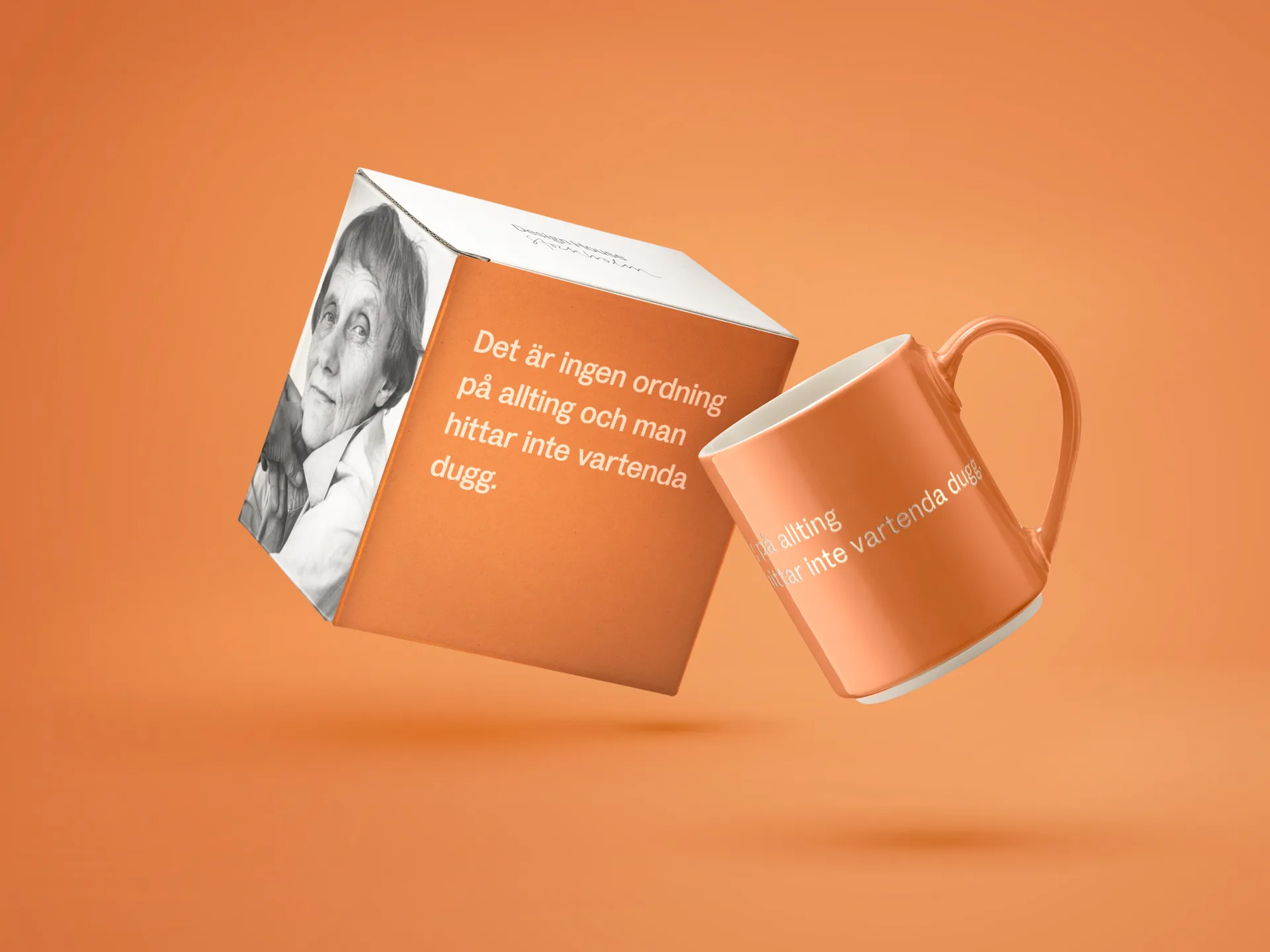 Caneca Astrid Lindgren, Det är ingen ordning…, Texto em sueco Design House Stockholm