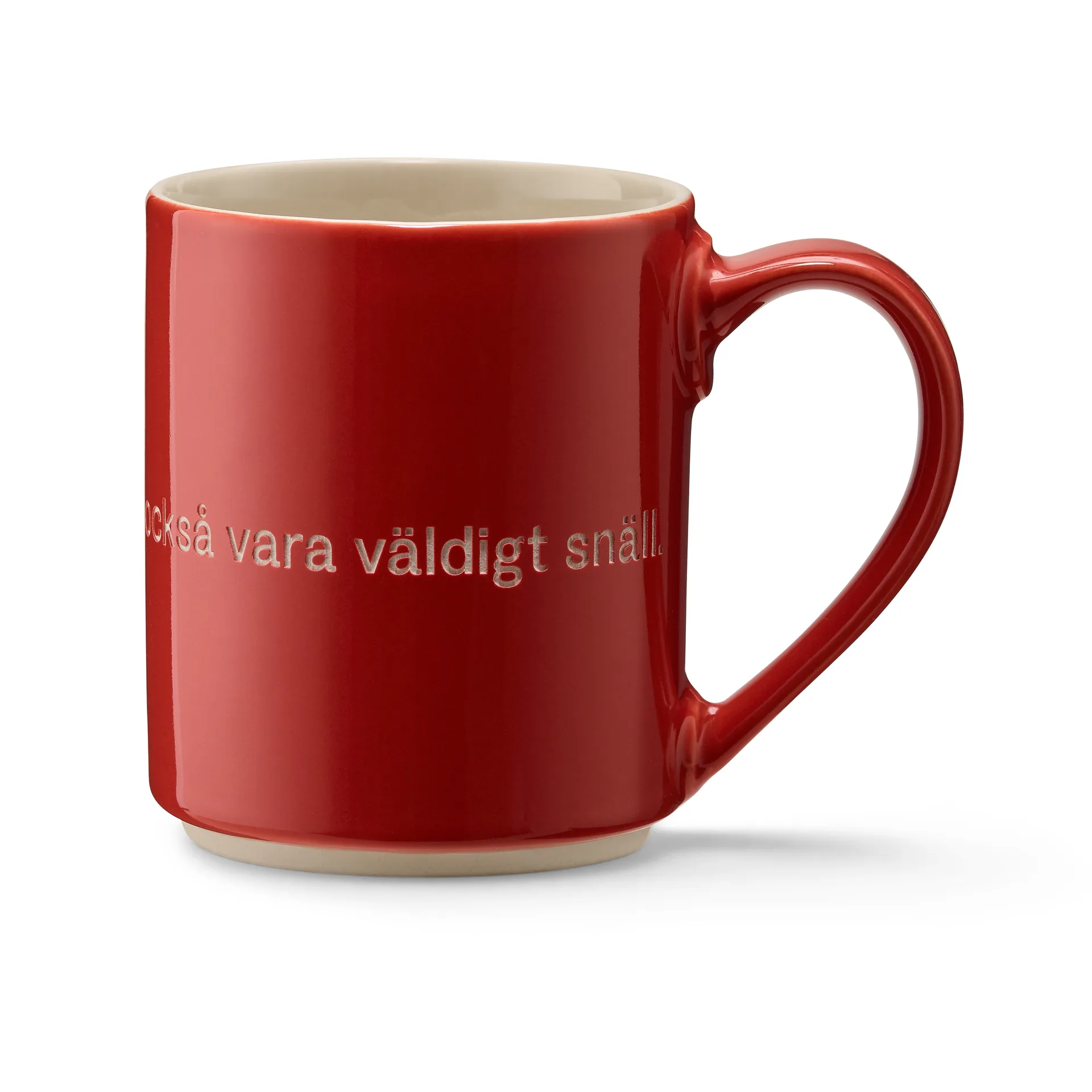 Caneca Astrid Lindgren, If you are very strong, vermelho-sueco Design House Stockholm