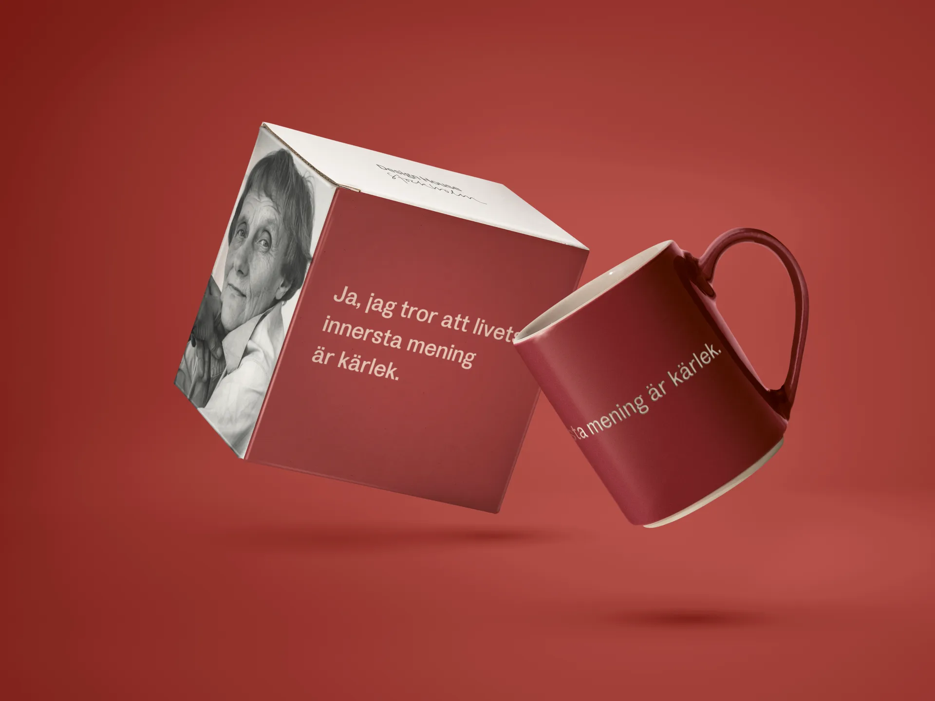 Caneca Astrid Lindgren, ja, jag tror att livets…, Texto sueco Design House Stockholm