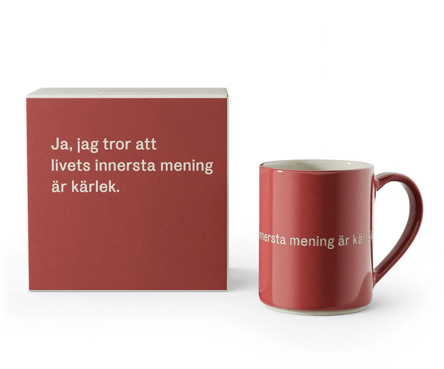 Caneca Astrid Lindgren, ja, jag tror att livets…, Texto sueco Design House Stockholm