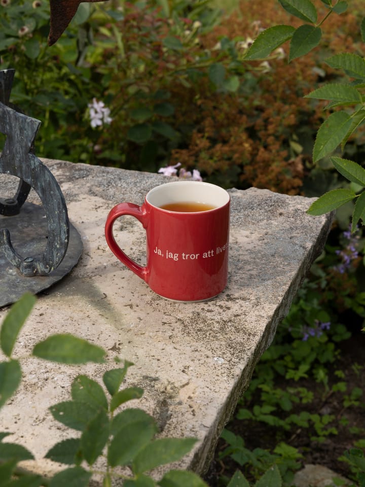 Caneca Astrid Lindgren, ja, jag tror att livets…, Texto sueco Design House Stockholm