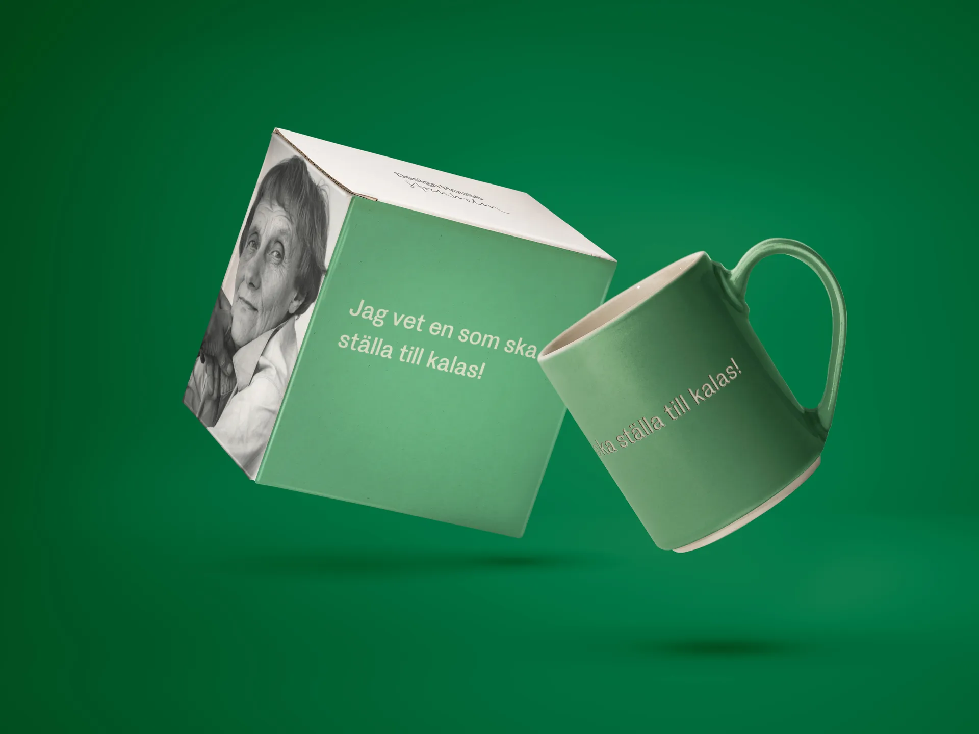 Caneca Astrid Lindgren, jag vet en som ska…, Texto sueco Design House Stockholm