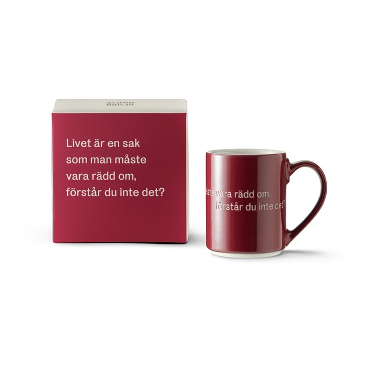 Caneca Astrid Lindgren 'Livet är en sak', Texto em sueco Design House Stockholm