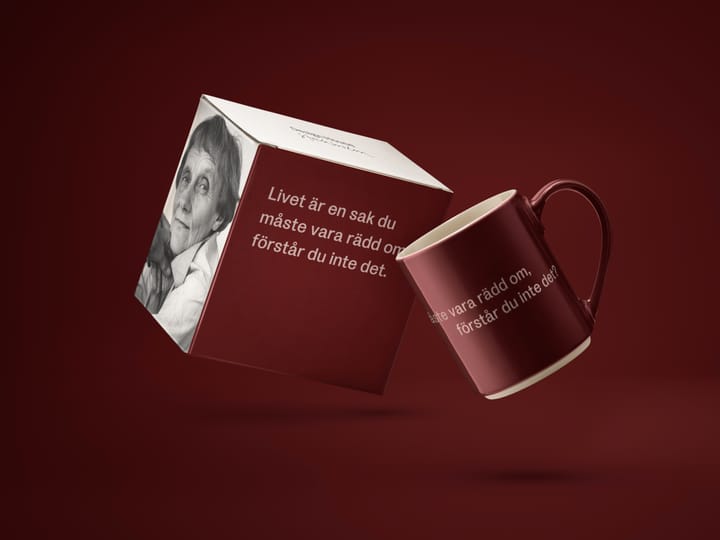 Caneca Astrid Lindgren 'Livet är en sak', Texto em sueco Design House Stockholm