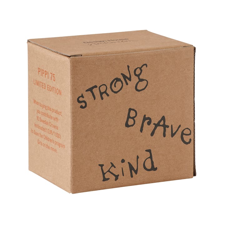 Caneca Astrid Lindgren Pippi anniversary 20 cl, Strong Kind Brave Design House Stockholm