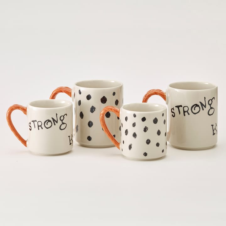 Caneca Astrid Lindgren Pippi anniversary 20 cl, Strong Kind Brave Design House Stockholm