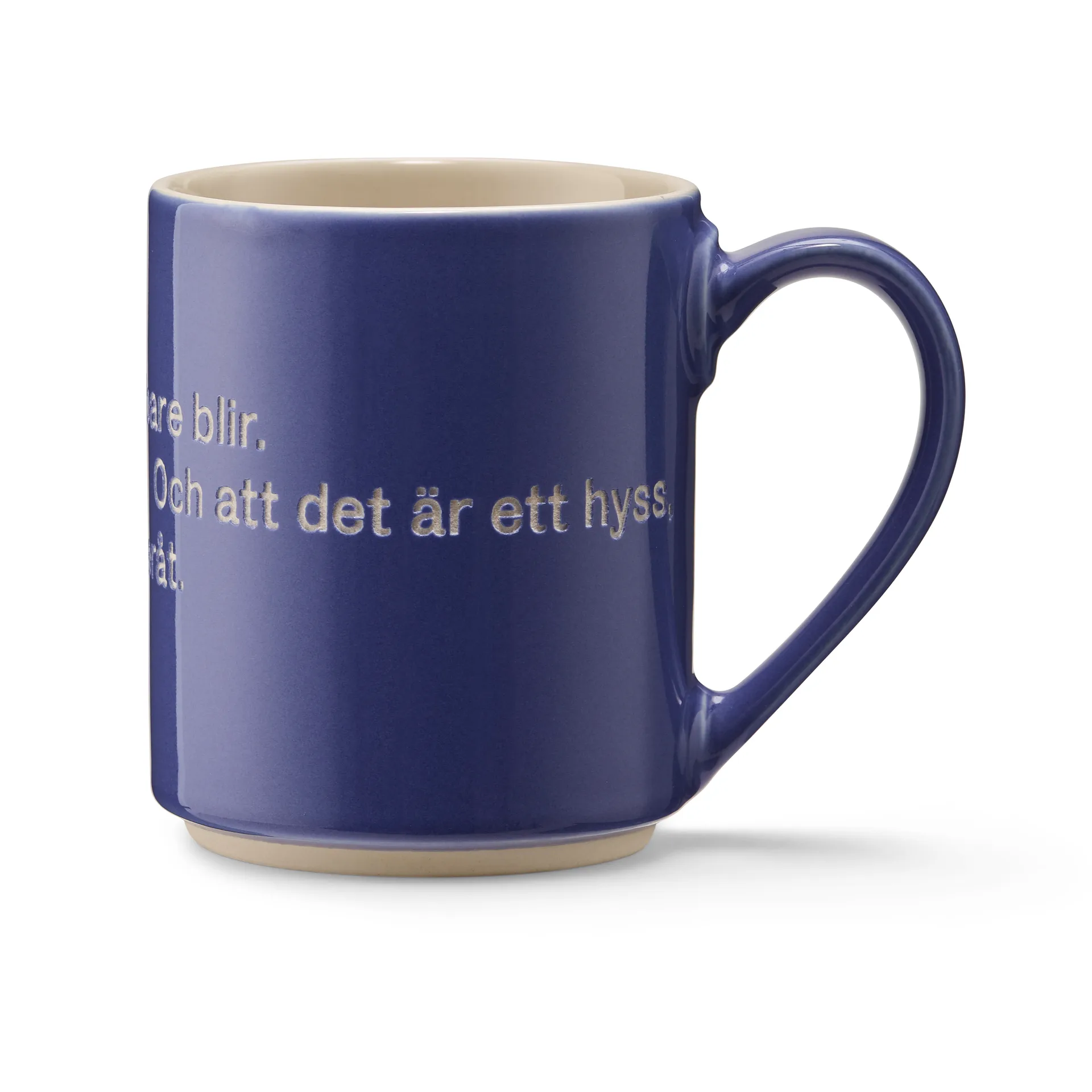Caneca Astrid Lindgren, S'not something you plan, azul-sueco Design House Stockholm