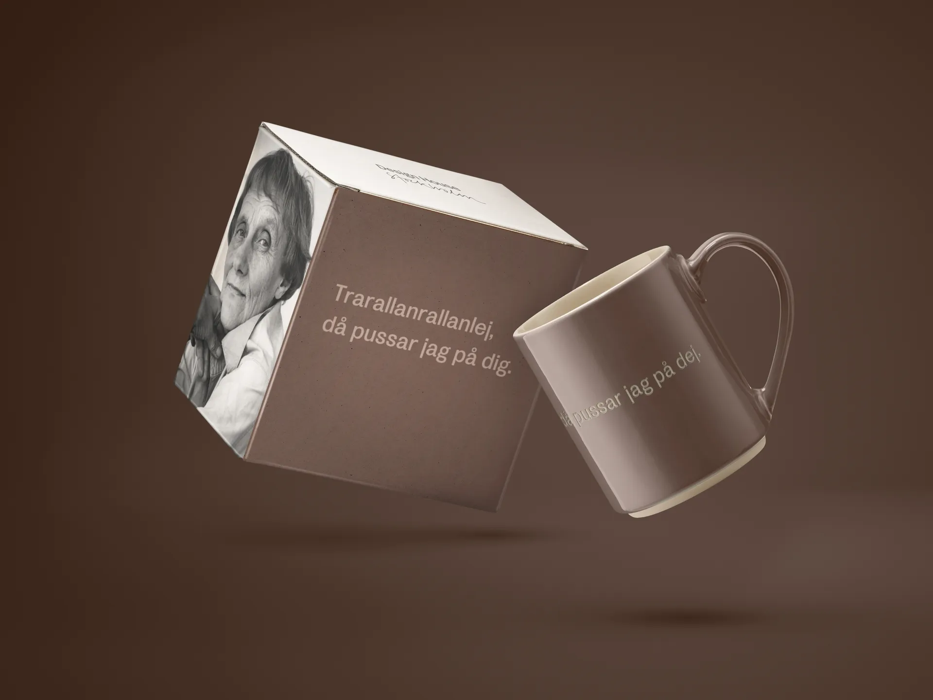 Caneca Astrid Lindgren. Trarallanrallanlej, Texto em sueco  Design House Stockholm
