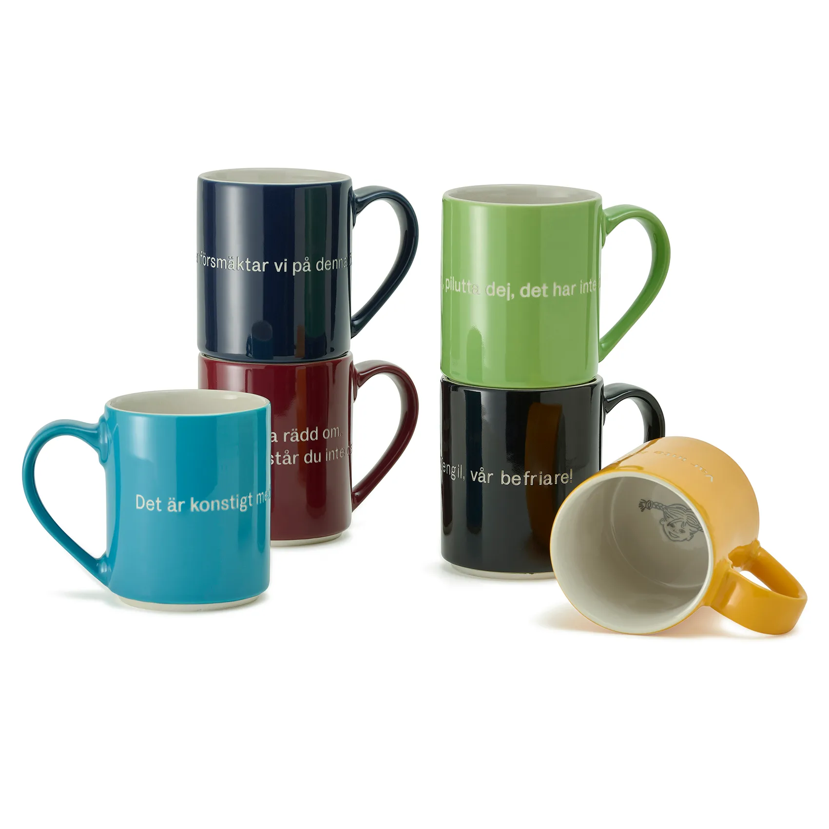 Caneca Astrid Lindgren Utan snus, Texto em sueco Design House Stockholm