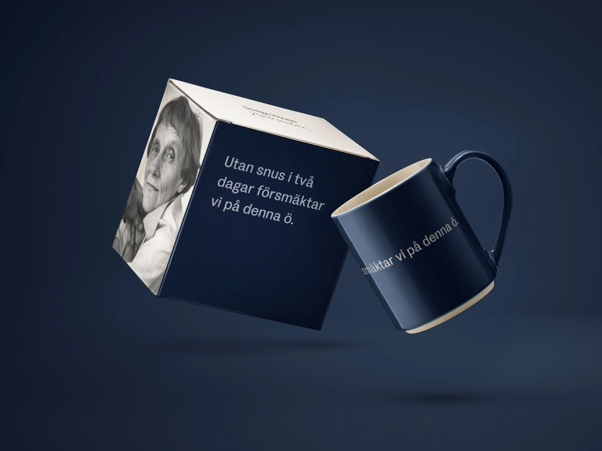 Caneca Astrid Lindgren Utan snus, Texto em sueco Design House Stockholm