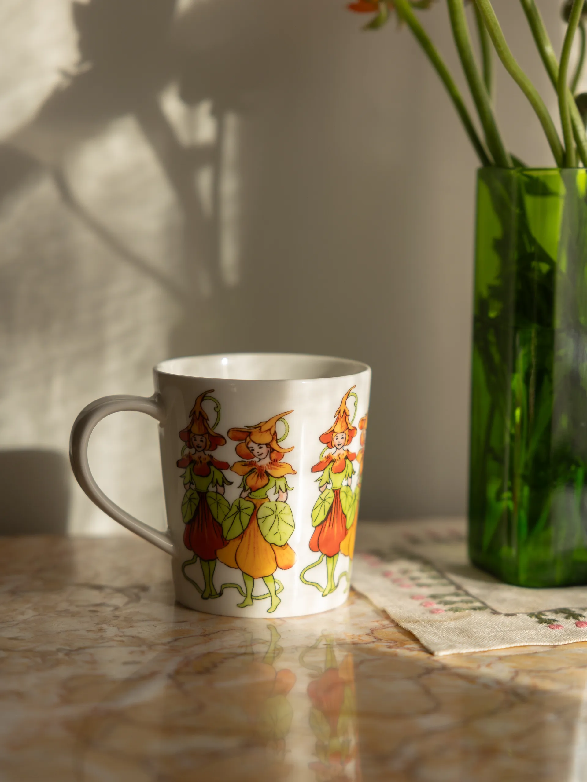 Caneca Nasturtium com ansa 40 cl, White Design House Stockholm