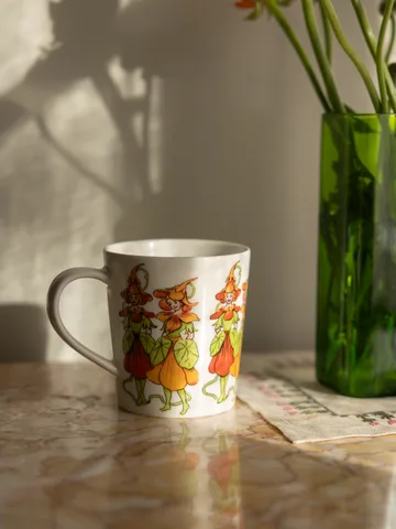 Caneca Nasturtium com ansa 40 cl - White - Design House Stockholm