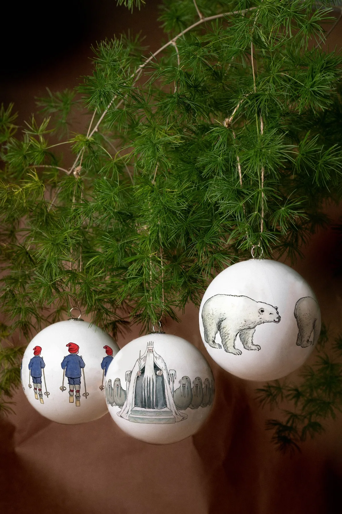 Elsa Beskow enfeites de Natal - 3 un., King Winter Design House Stockholm