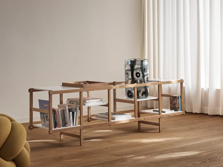 Frame prateleira baixa, Carvalho.branco Design House Stockholm