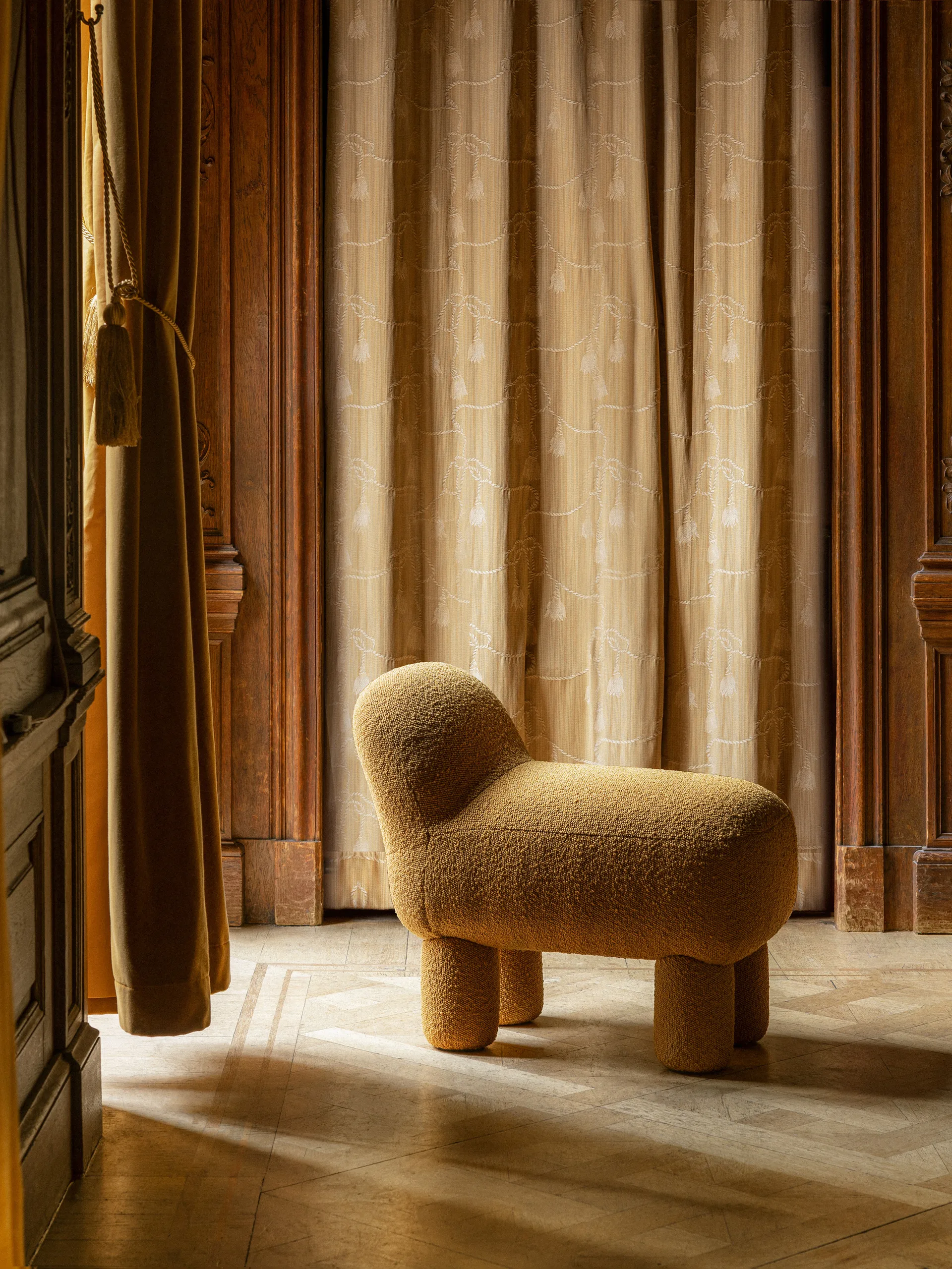 Lulu pufe 36x65 cm, Amarelo Design House Stockholm