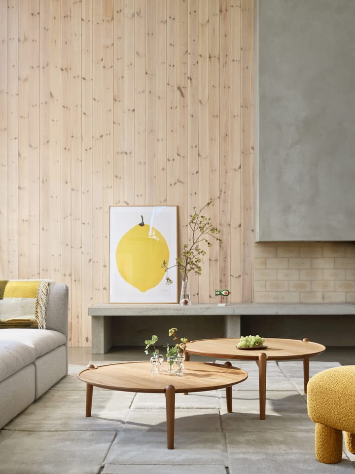 Mesa de centro Aria Ø90 cm, Carvalho 42,5 cm Design House Stockholm