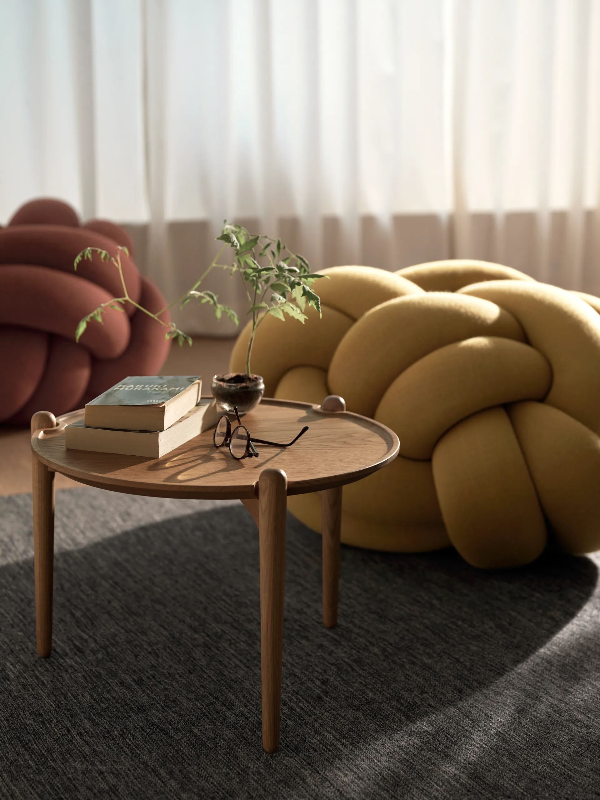 Mesa de centro Aria, Carvalho, Ø50x37 cm Design House Stockholm